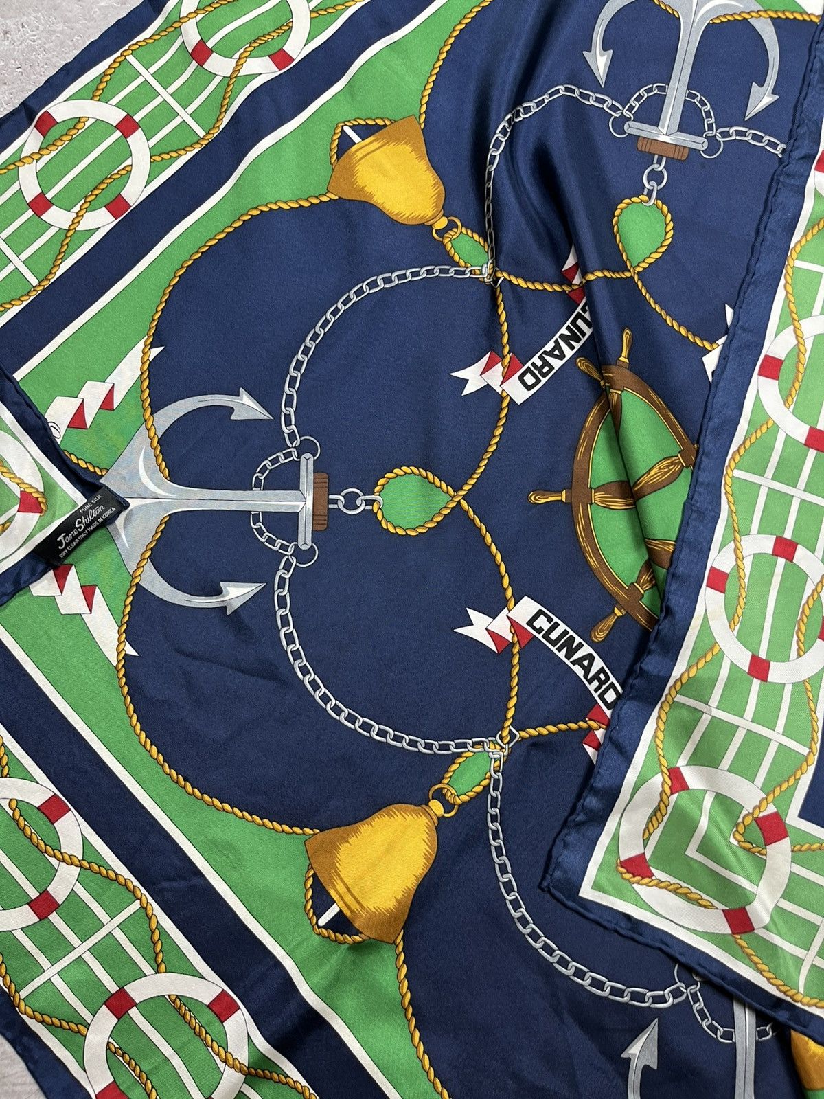 Other Jane Shilton Nautical Pure Silk Scarf 88x88 cm Korea Size ONE SIZE - 12 Thumbnail