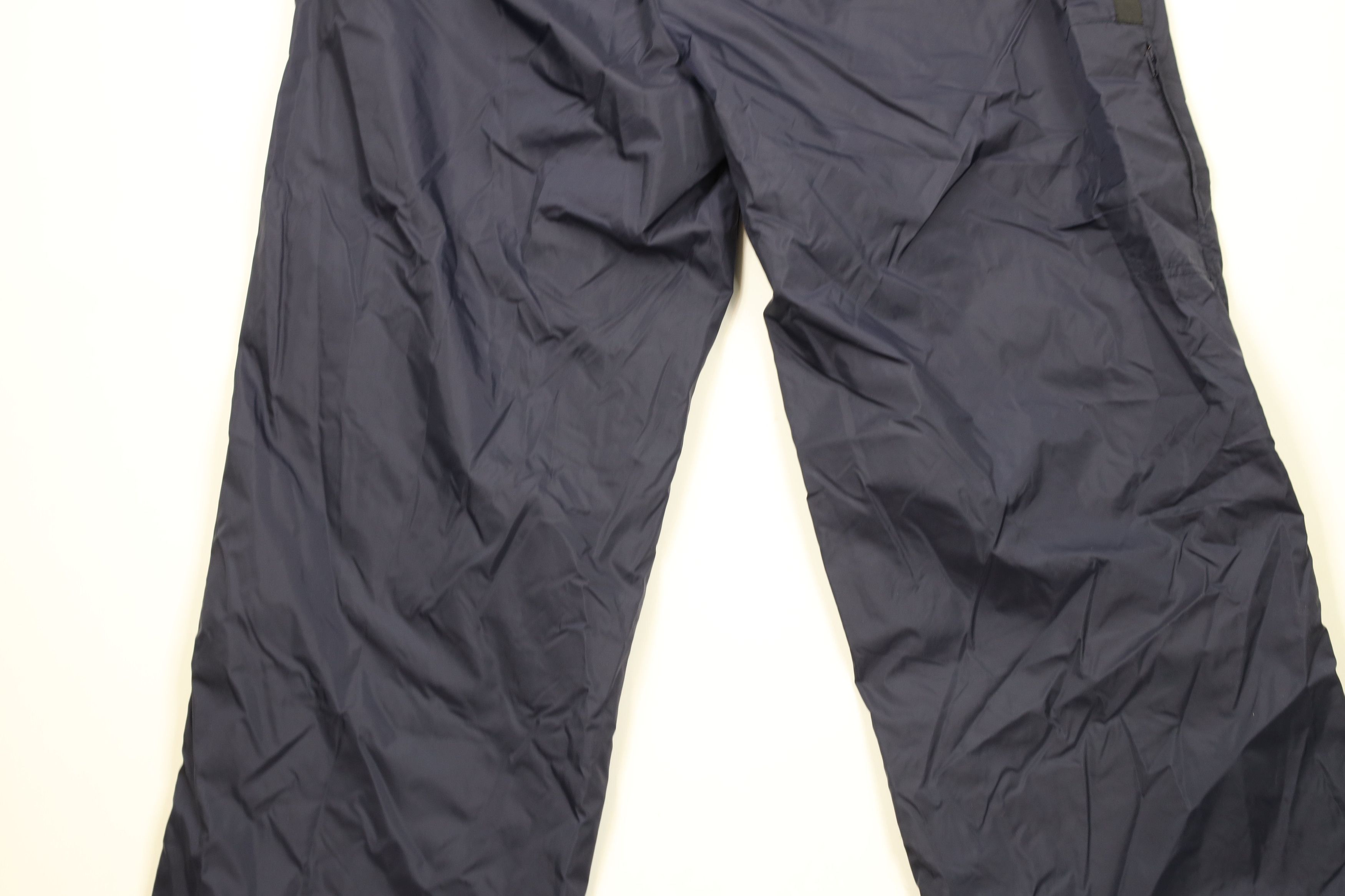 Reebok × Vintage Vintage 90s Reebok Wide Leg Windbreaker Pants Navy Blue Size US 38 / EU 54 - 12 Thumbnail