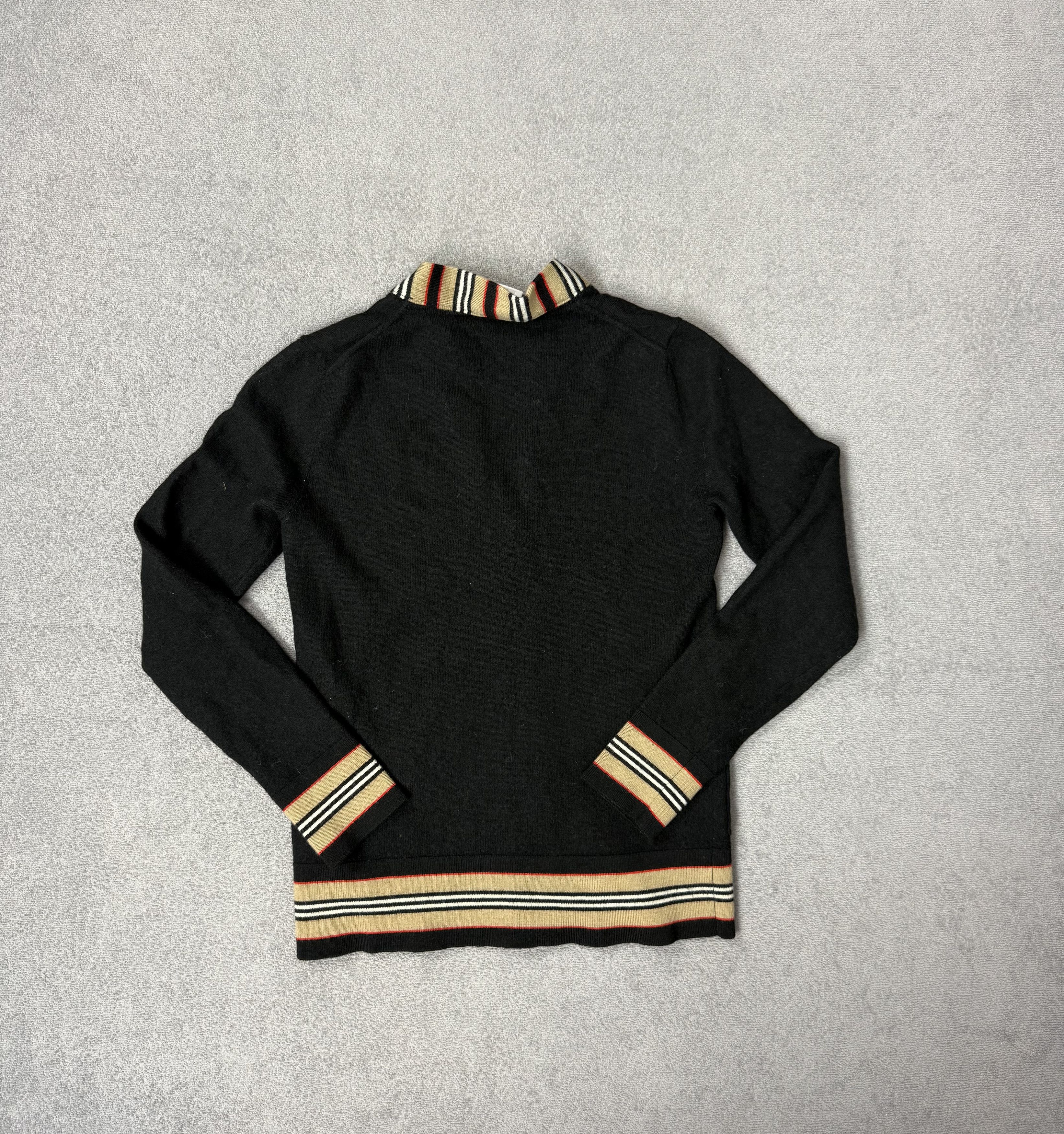 Burberry Black Burberry Wool Sweater XS Size XS / US 0-2 / IT 36-38 - 6 Thumbnail