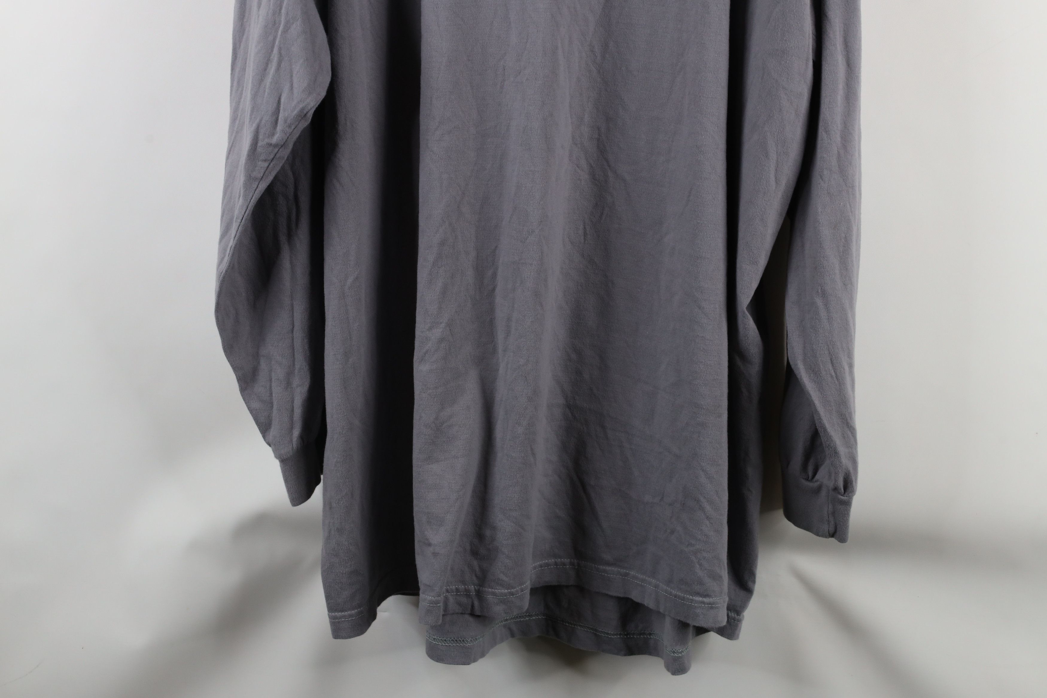 Vintage Vintage 90s Streetwear Long Sleeve T-Shirt Gray Cotton Size US XXL / EU 58 / 5 - 11 Thumbnail