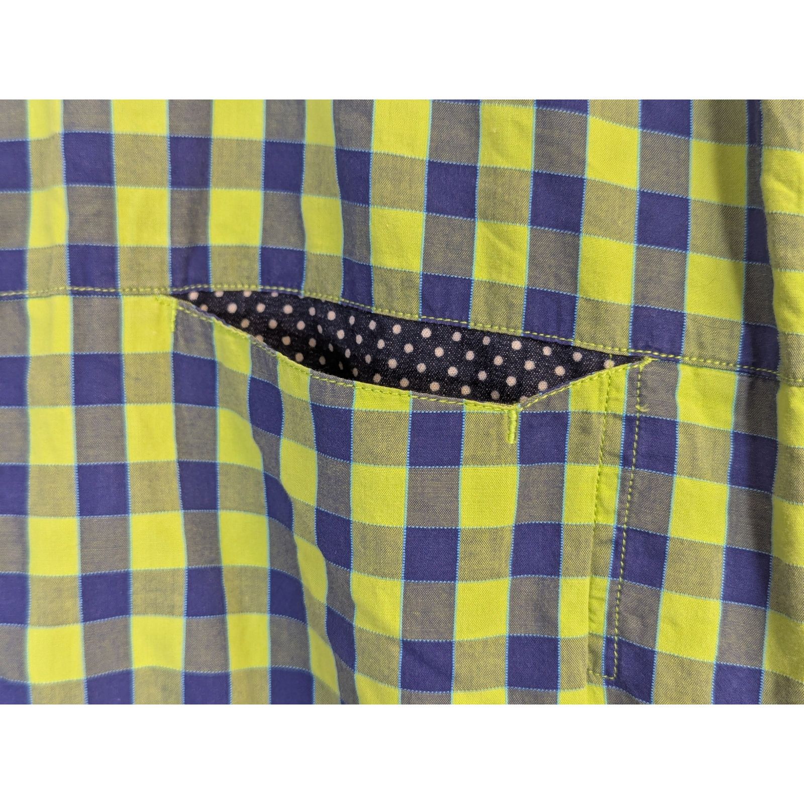 Robert Graham Robert Graham Shirt Green Blue Plaid Gingham Bright Bold Size US L / EU 52-54 / 3 - 3 Thumbnail