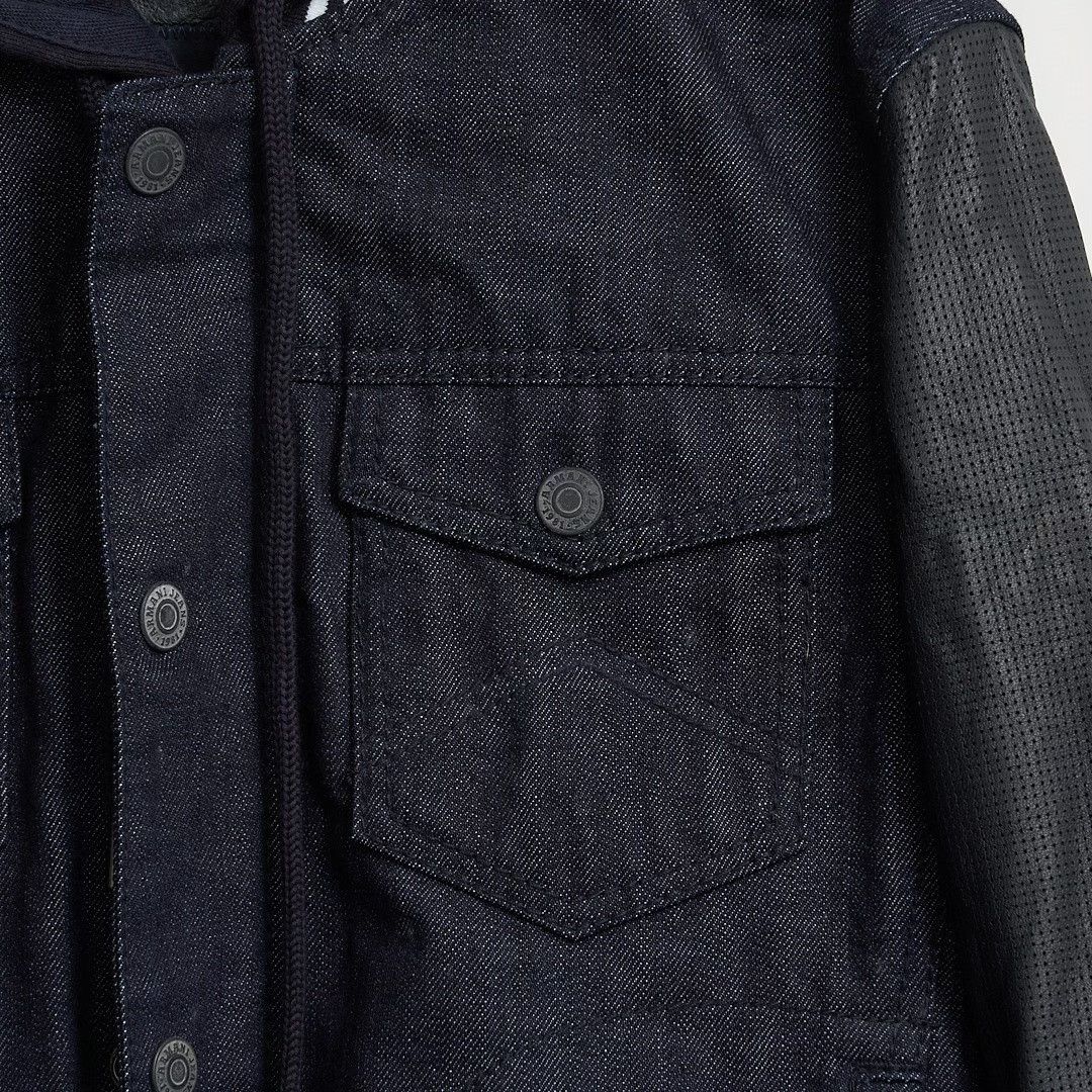 Armani Armani Jeans Men's Denim Patchwork Jacket Size US S / EU 44-46 / 1 - 3 Thumbnail