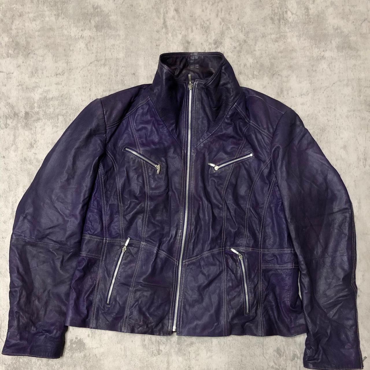 Other Purple Broch leather jacket with a glam touch #leatherjacket Size M / US 6-8 / IT 42-44 - 1 Thumbnail