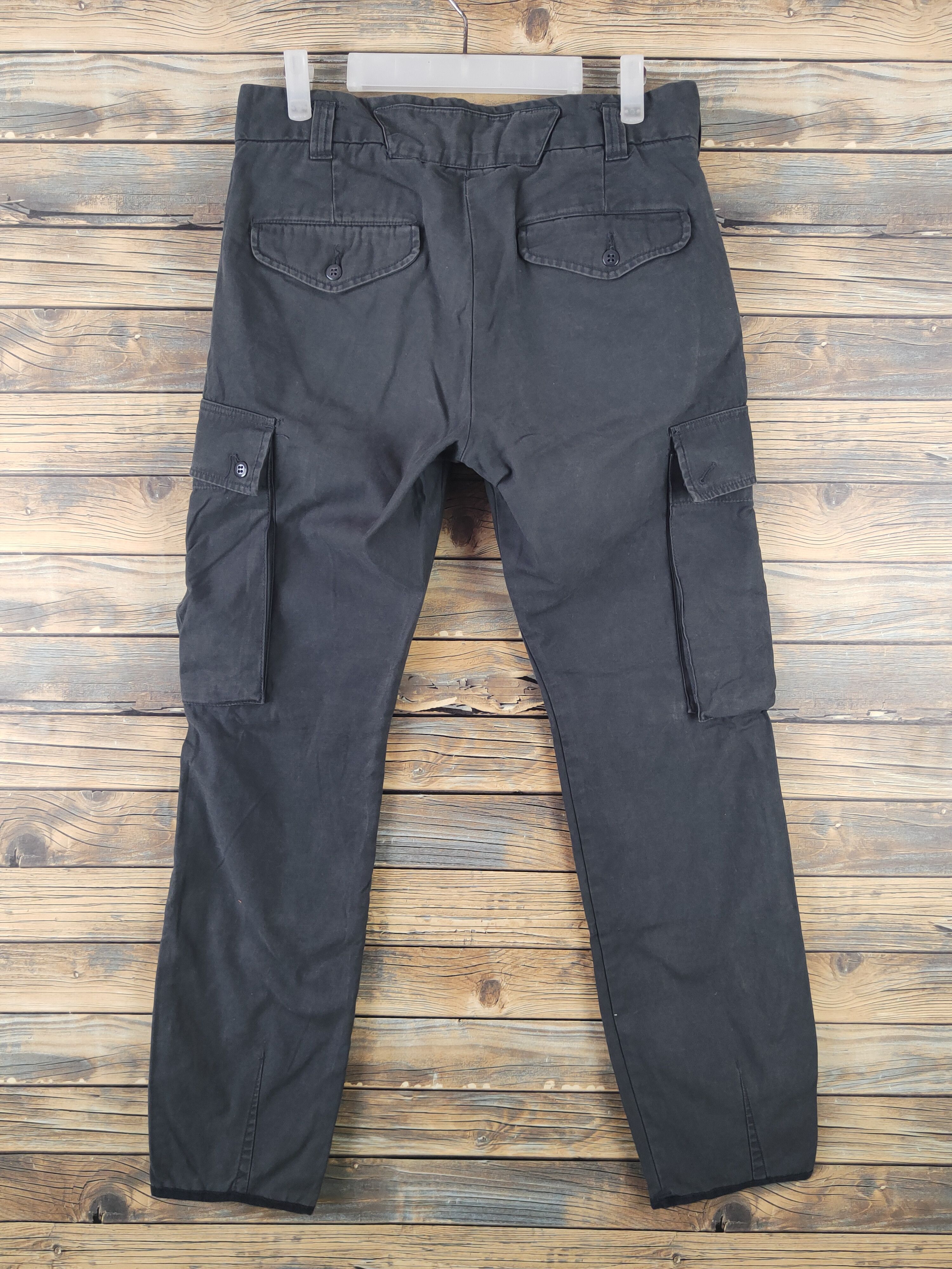 Japanese Brand DL Back Number Black Multipocket Tactical Cargo Pants #463 Size US 32 / EU 48 - 6 Thumbnail