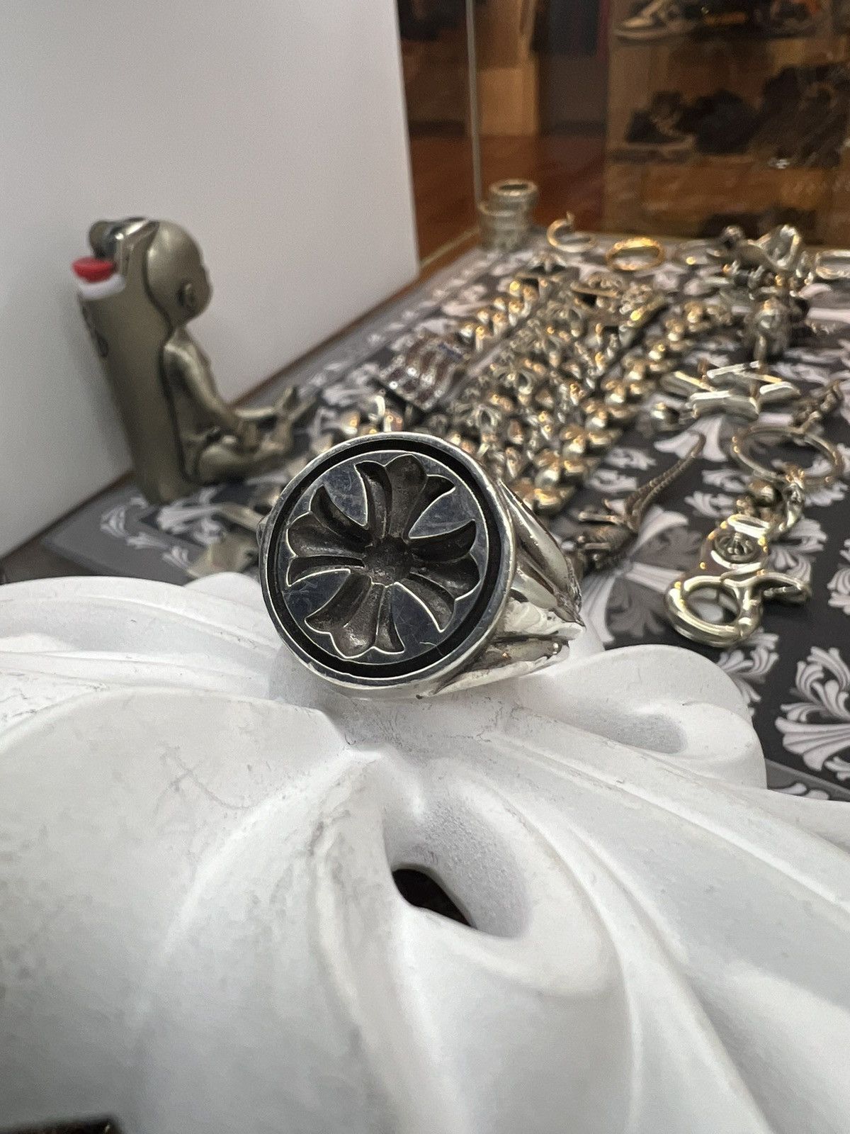 Chrome Hearts Chrome Hearts Seal Stamp Ring Silver | Grailed