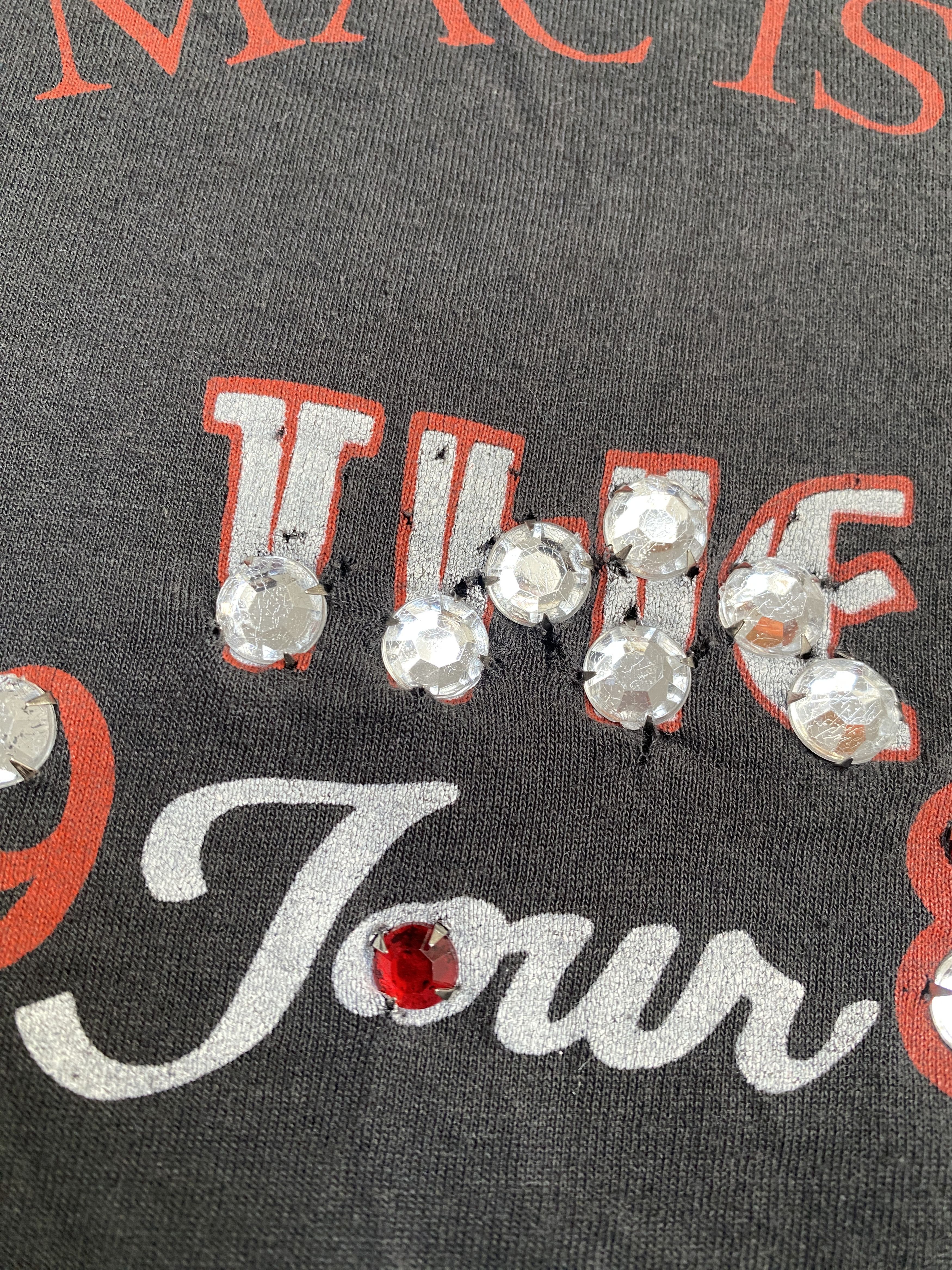 Vintage Vintage 1987 Fleetwood Mac rhinestones t-shirt single stitch Size US S / EU 44-46 / 1 - 8 Thumbnail