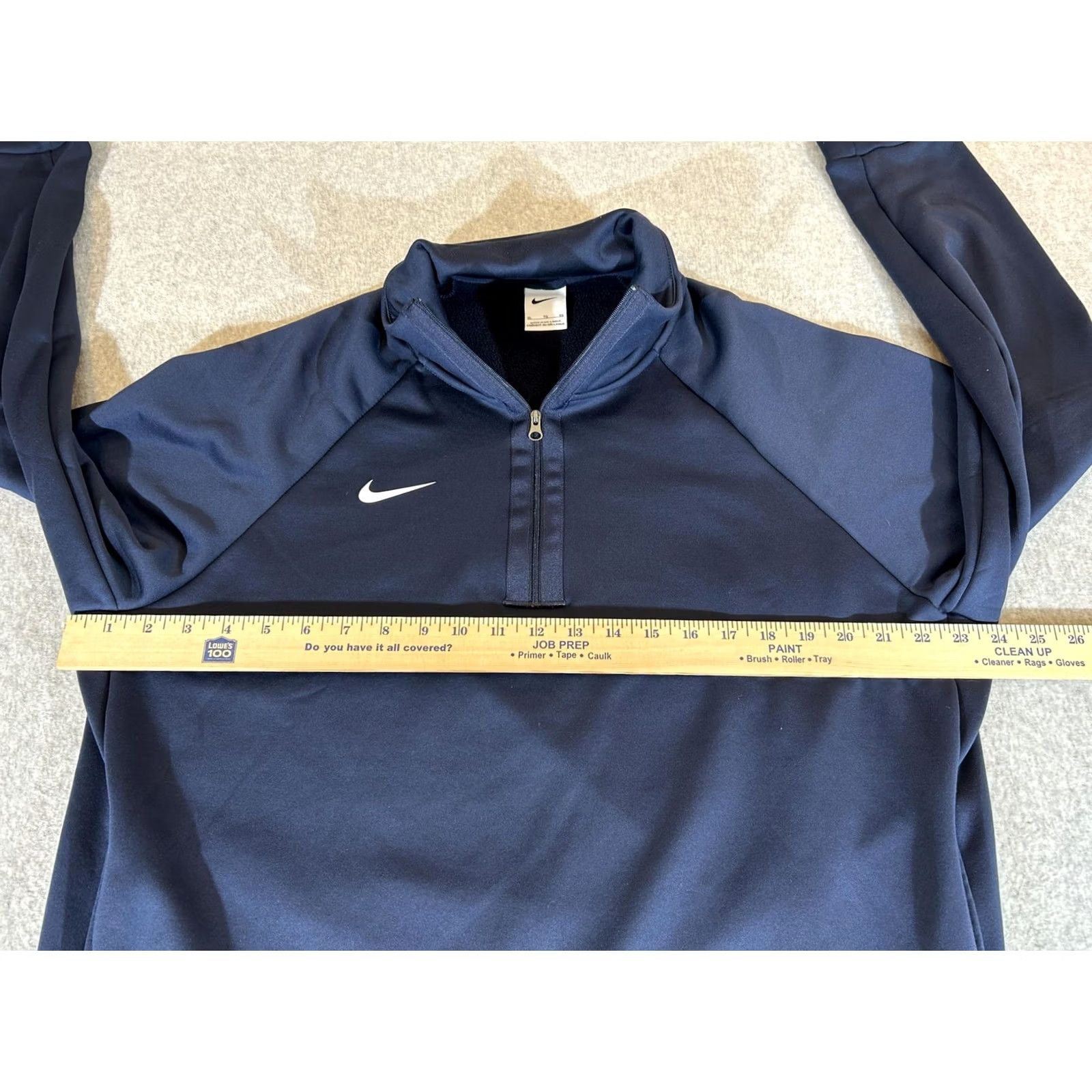 Nike Nike Sweatshirt Womens XL Navy Blue Therma 1/4 Zip Training Pullover Athletic Size XL / US 12-14 / IT 48-50 - 3 Thumbnail
