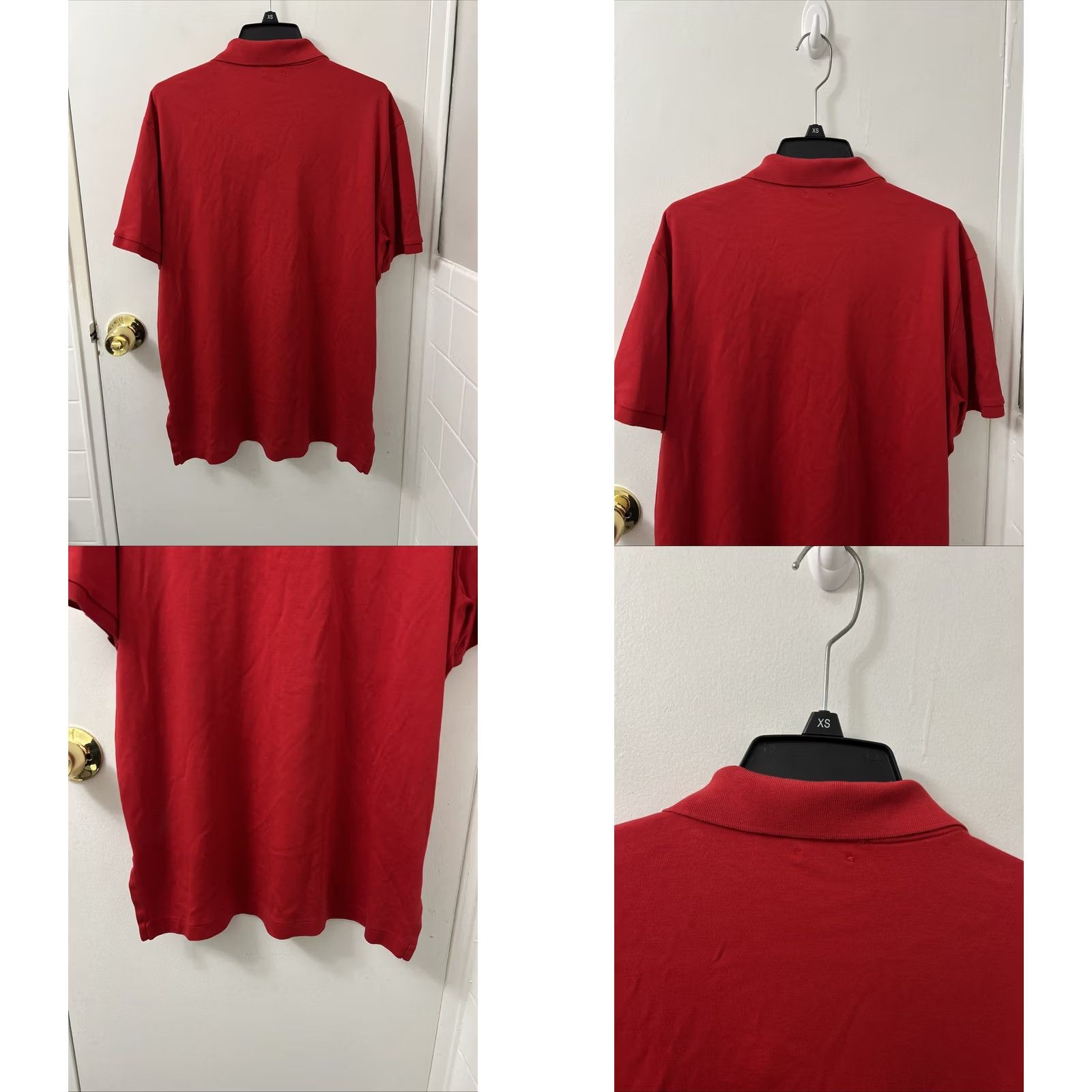 Ralph Lauren Polo Ralph Lauren Shirt Mens L Red 100% Cotton Short Sleeve Embroidered Pony Logo Polo Shirt Size US L / EU 52-54 / 3 - 8 Thumbnail