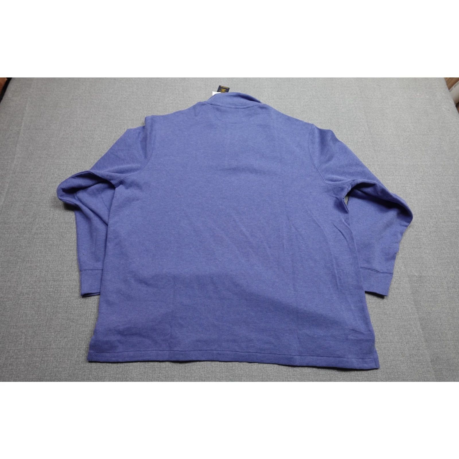 Polo Ralph Lauren Polo Ralph Lauren Estate Rib Quarter Zip Sweater Mens 2XL Blue Cotton Pullover Mock Neck Zip Knit Crewneck Polo Pony Logo Classic Fit Casual Size US XXL / EU 58 / 5 - 6 Thumbnail