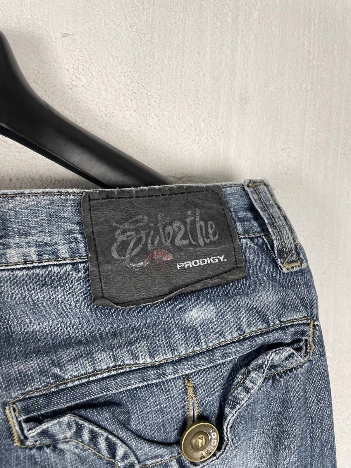 Japanese Brand × Vintage Crazy Prodigy Trapper jeans Y2K Avant-Garde Size US 32 / EU 48 - 7 Thumbnail