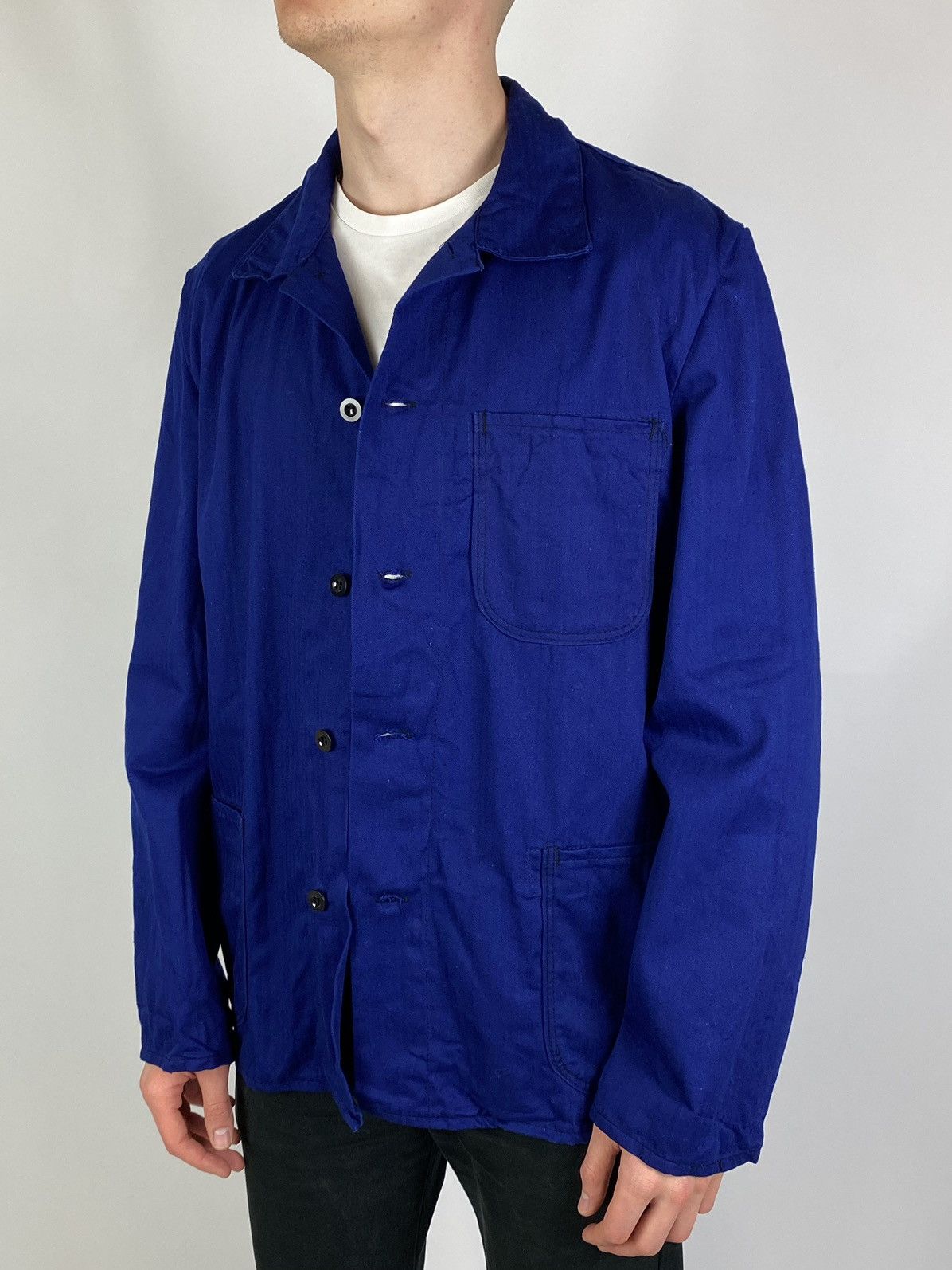 Vintage 70s Vintage Witt Weiden German HBT French Work Chore Jacket Size US L / EU 52-54 / 3 - 13 Thumbnail