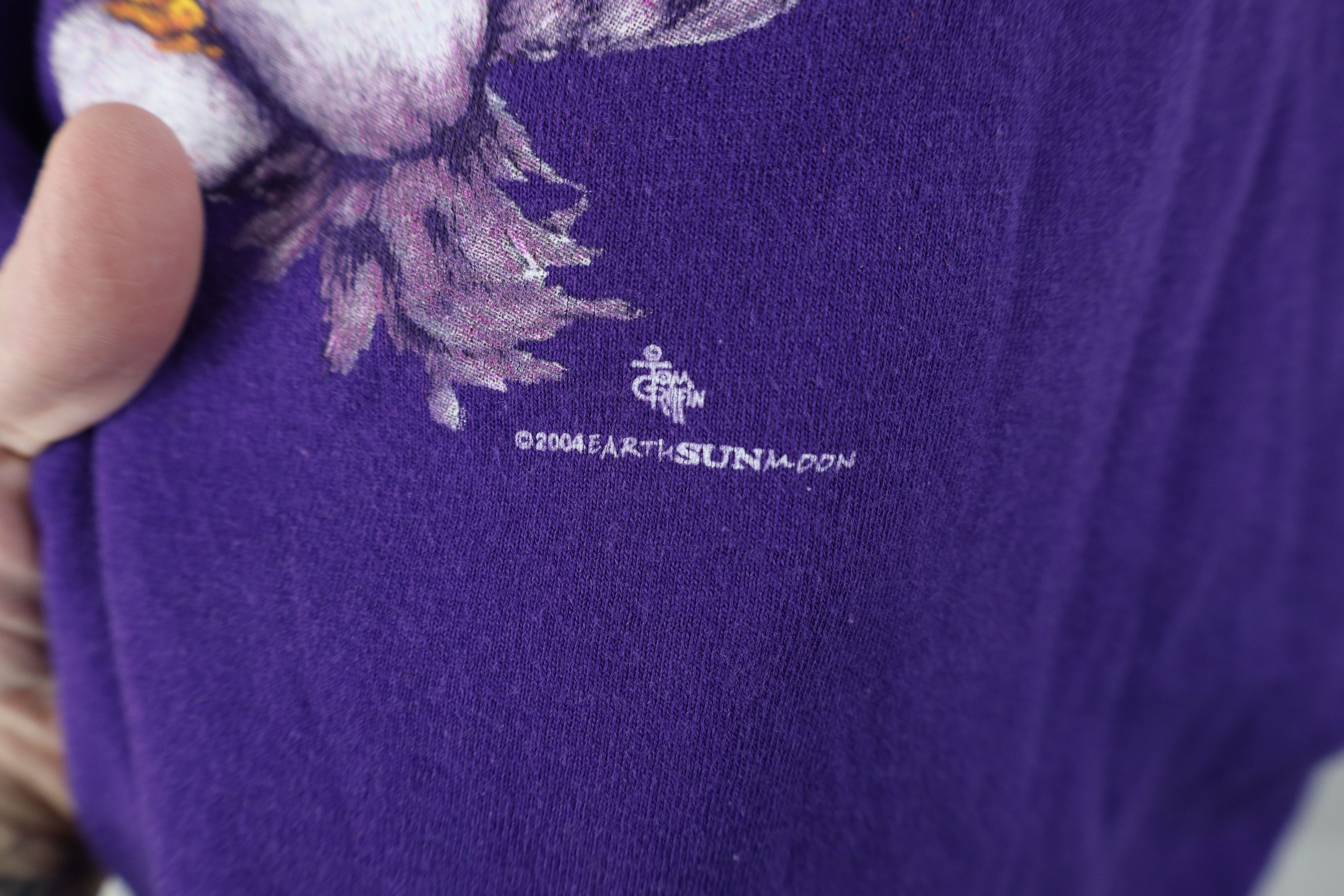 Vintage Vintage Y2K 2004 Streetwear Cat Kitten T-Shirt Purple Size XL / US 12-14 / IT 48-50 - 5 Thumbnail