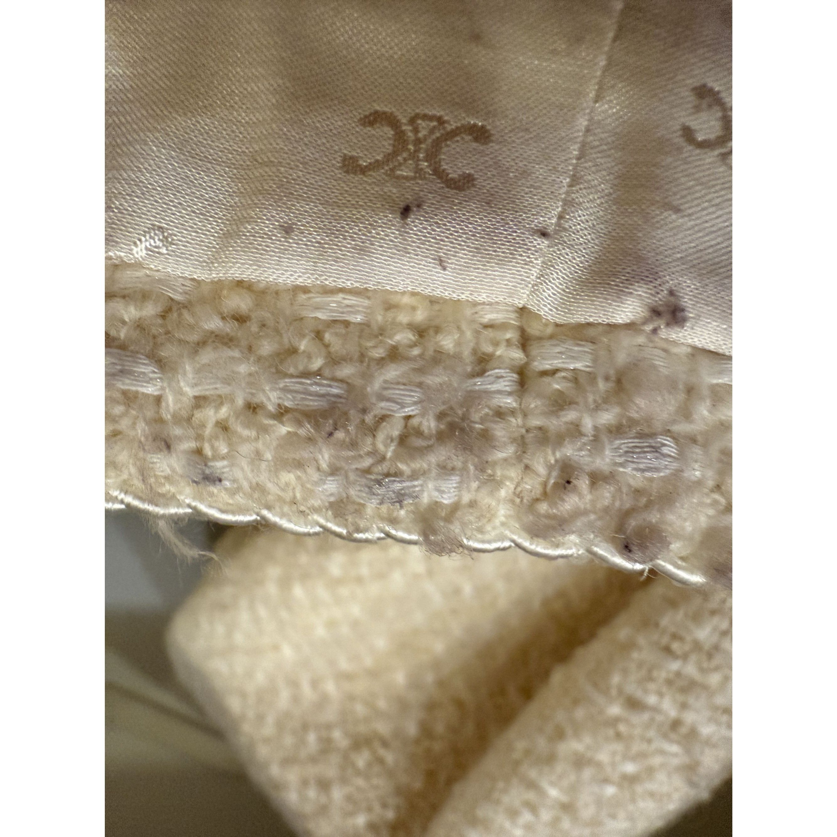 Celine Celine Womens Ivory Boucle Tweed Jacket With Gold Buttons & Size XS / US 0-2 / IT 36-38 - 20 Thumbnail