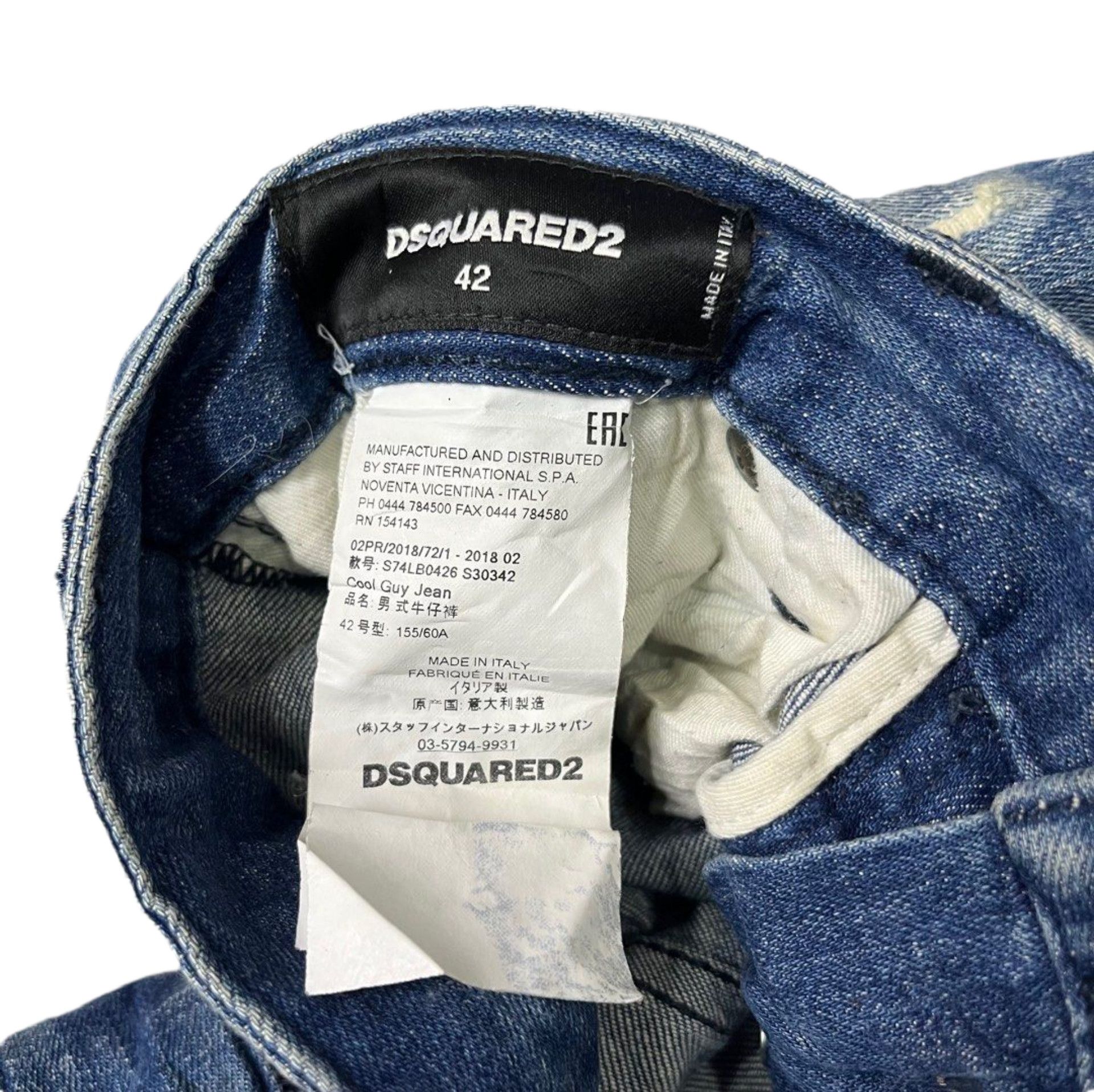 Dsquared2 Dsquared2 Cool Guy Jeans Paint Splatter Distressed Size US 42 / EU 58 - 5 Thumbnail