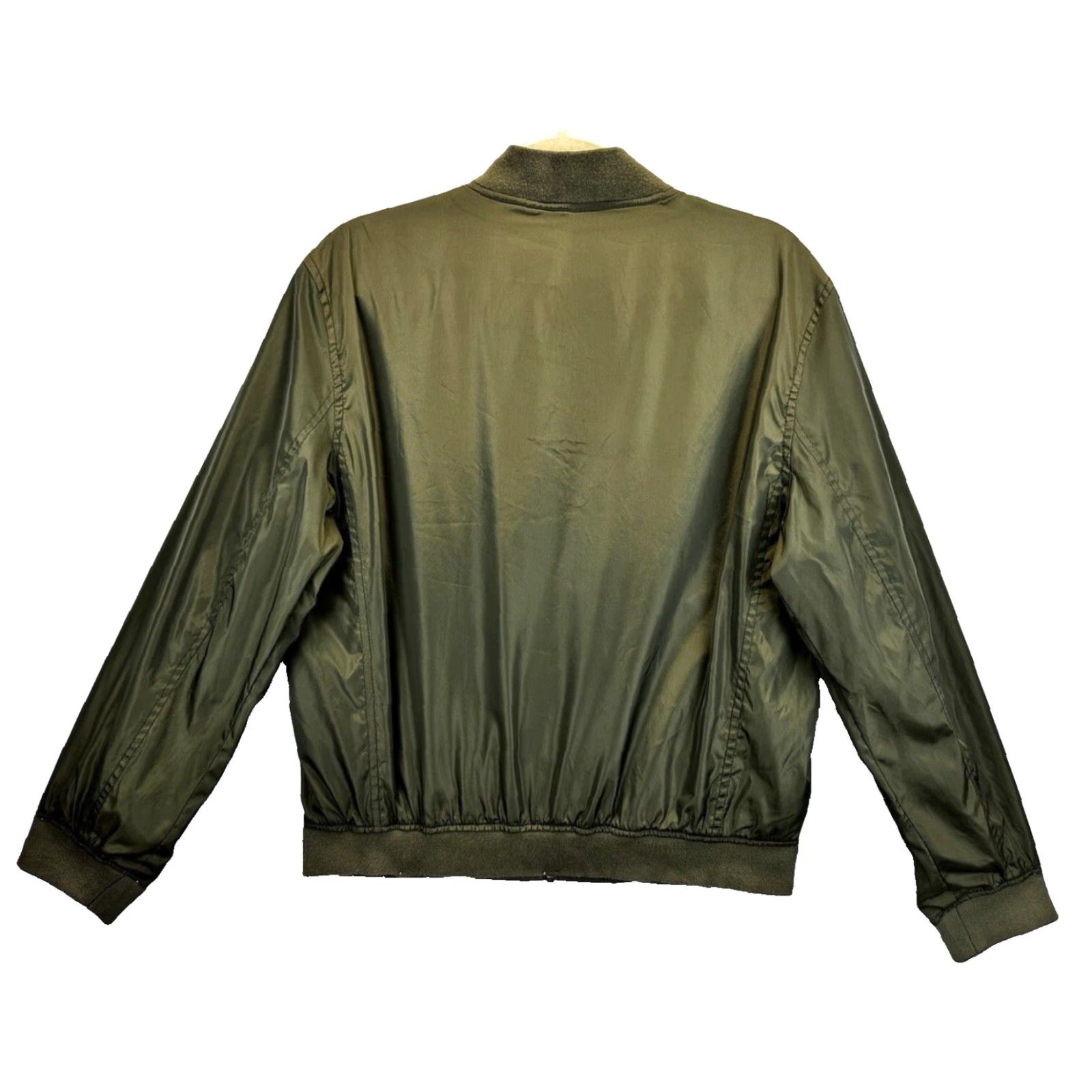 American Eagle Outfitters American Eagle Outfitters Men’s LT Olive Green Bomber Jacket Technical Outerwear Size US L / EU 52-54 / 3 - 7 Thumbnail
