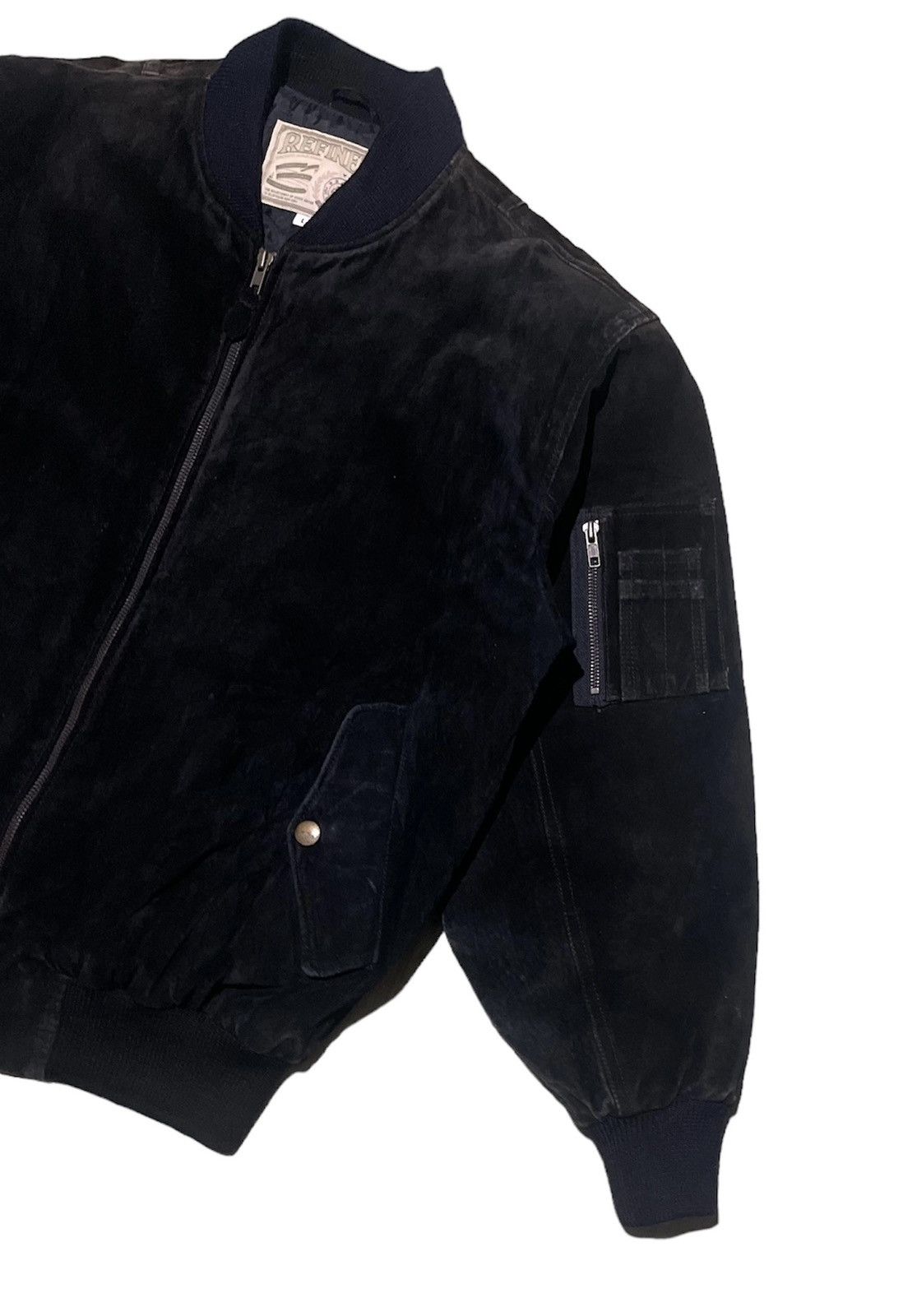 Vintage Vintage 90s Redined Suede Leather Jacket Size US L / EU 52-54 / 3 - 6 Thumbnail