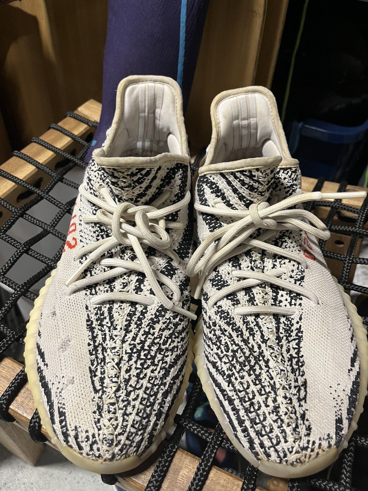 Adidas × Kanye West Adidas Yeezy Boost 350 V2 Zebra, Size 10.5 Mens, Used Size US 10.5 / EU 43-44 - 6 Thumbnail