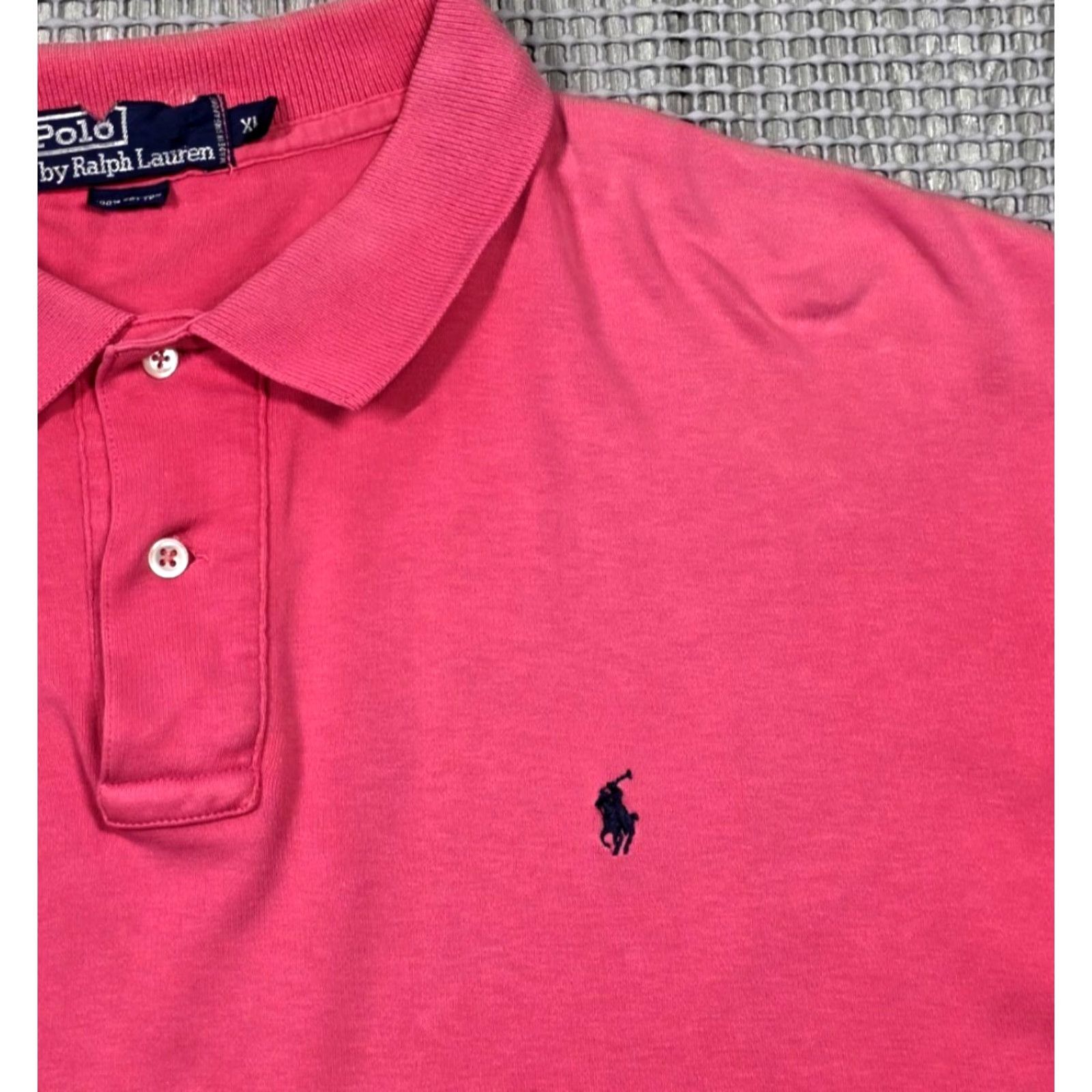 Polo Ralph Lauren Polo Ralph Lauren Polo Shirt XL Pink Mens Short Sleeve 90s Polo Shirt Polo Ralph Lauren Shirt Pink XL Mens Size US XL / EU 56 / 4 - 3 Thumbnail
