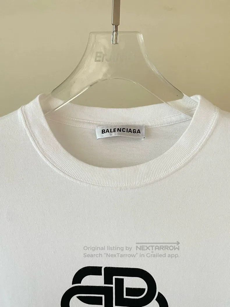 Balenciaga Balenciaga White lock logo chest printed letter short-slee Size US S / EU 44-46 / 1 - 3 Thumbnail