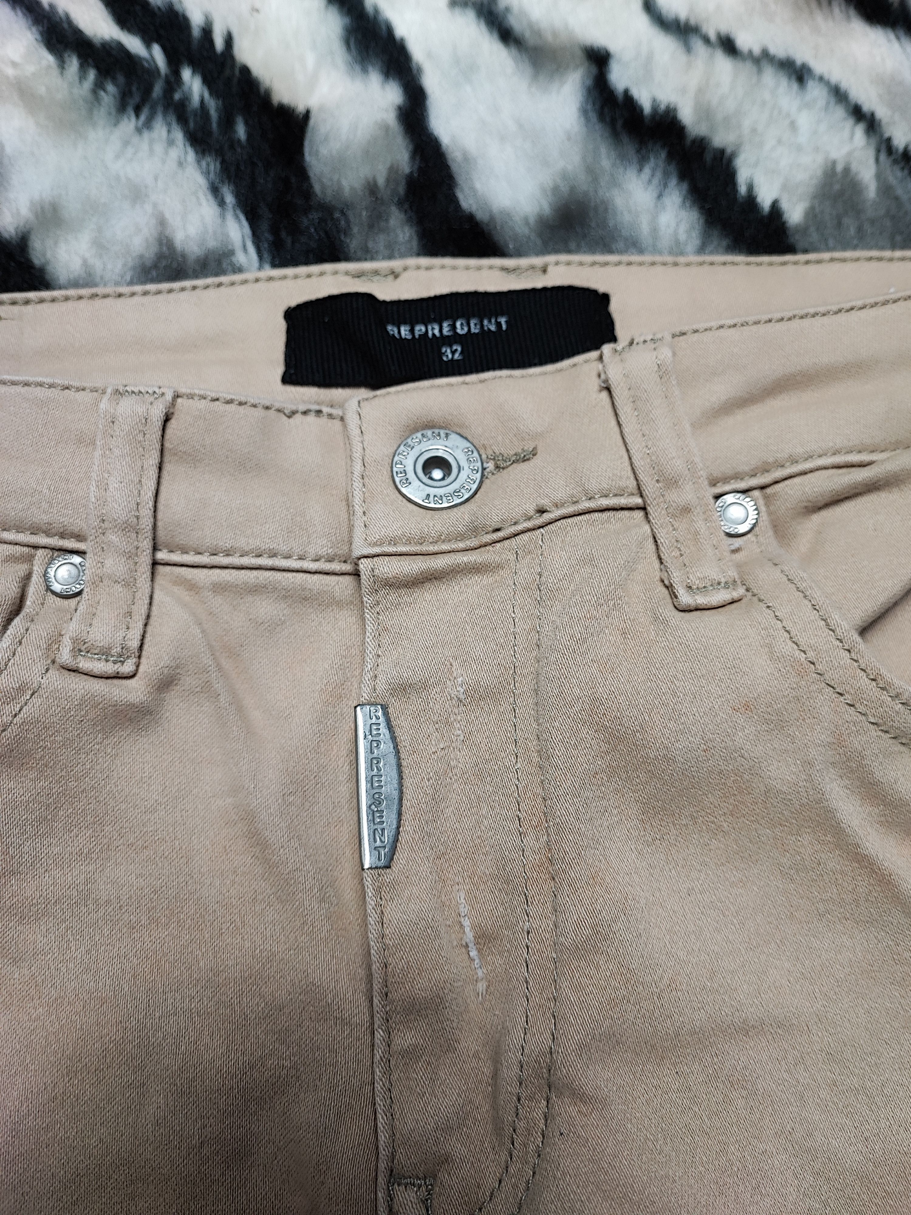 Represent Clo. Represent Brown Cotton Stretch Size US 30 / EU 46 - 7 Thumbnail
