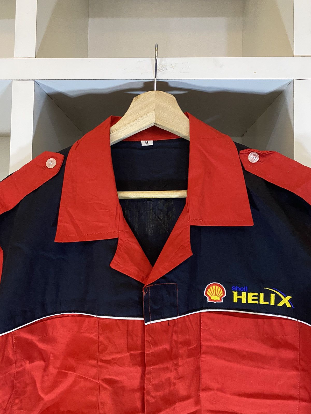 Helix × Vintage Vintage Shell Helix Service Centre Worker Shirt Size US M / EU 48-50 / 2 - 6 Thumbnail