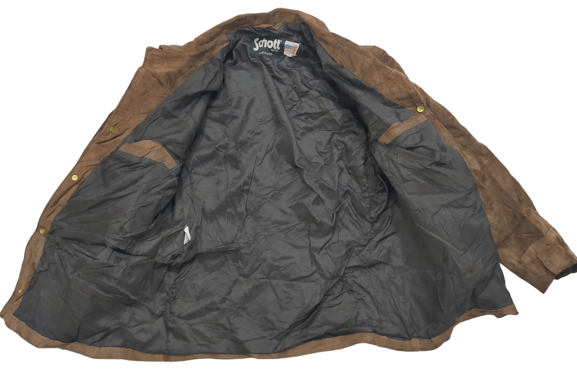 Schott 🚨 VINTAGE SCHOTT N.Y.C SUADE LEATHER JACKET Size US M / EU 48-50 / 2 - 4 Thumbnail