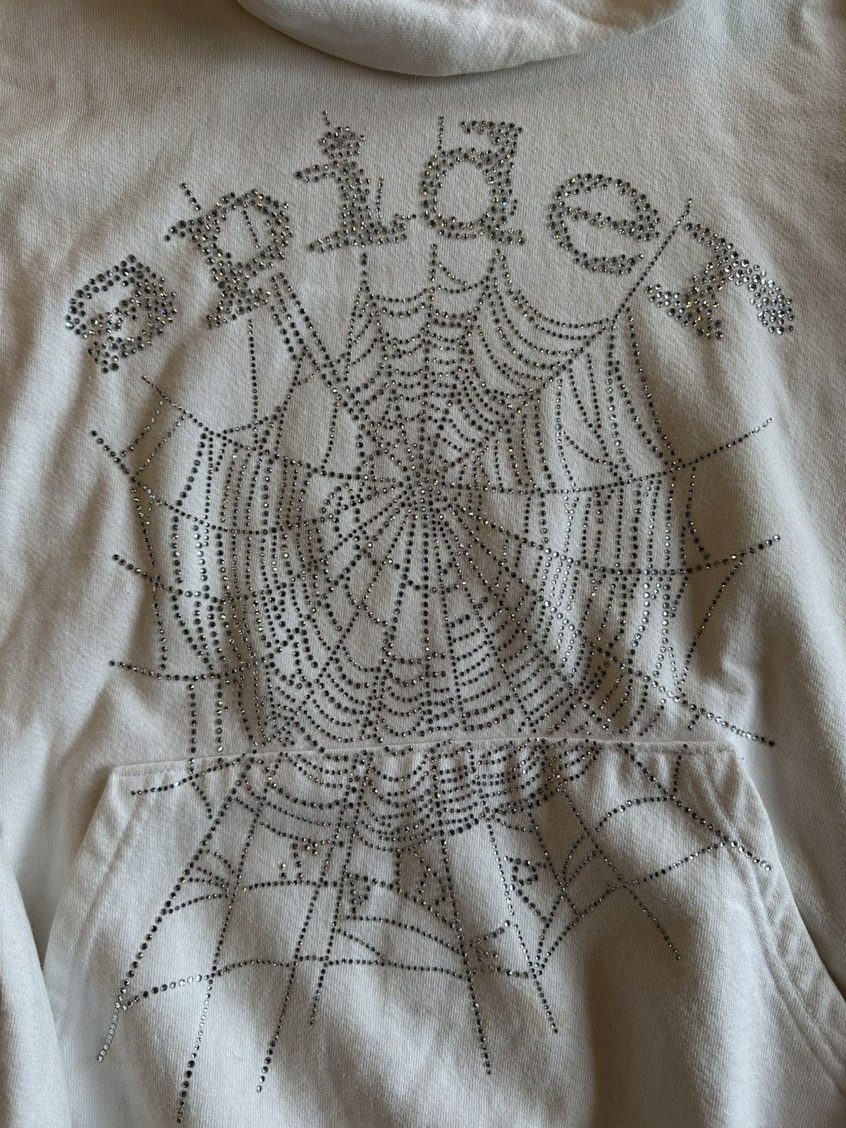 Sp5der Sp5der Web Crystal Hoodie White Size US XL / EU 56 / 4 - 2 Thumbnail