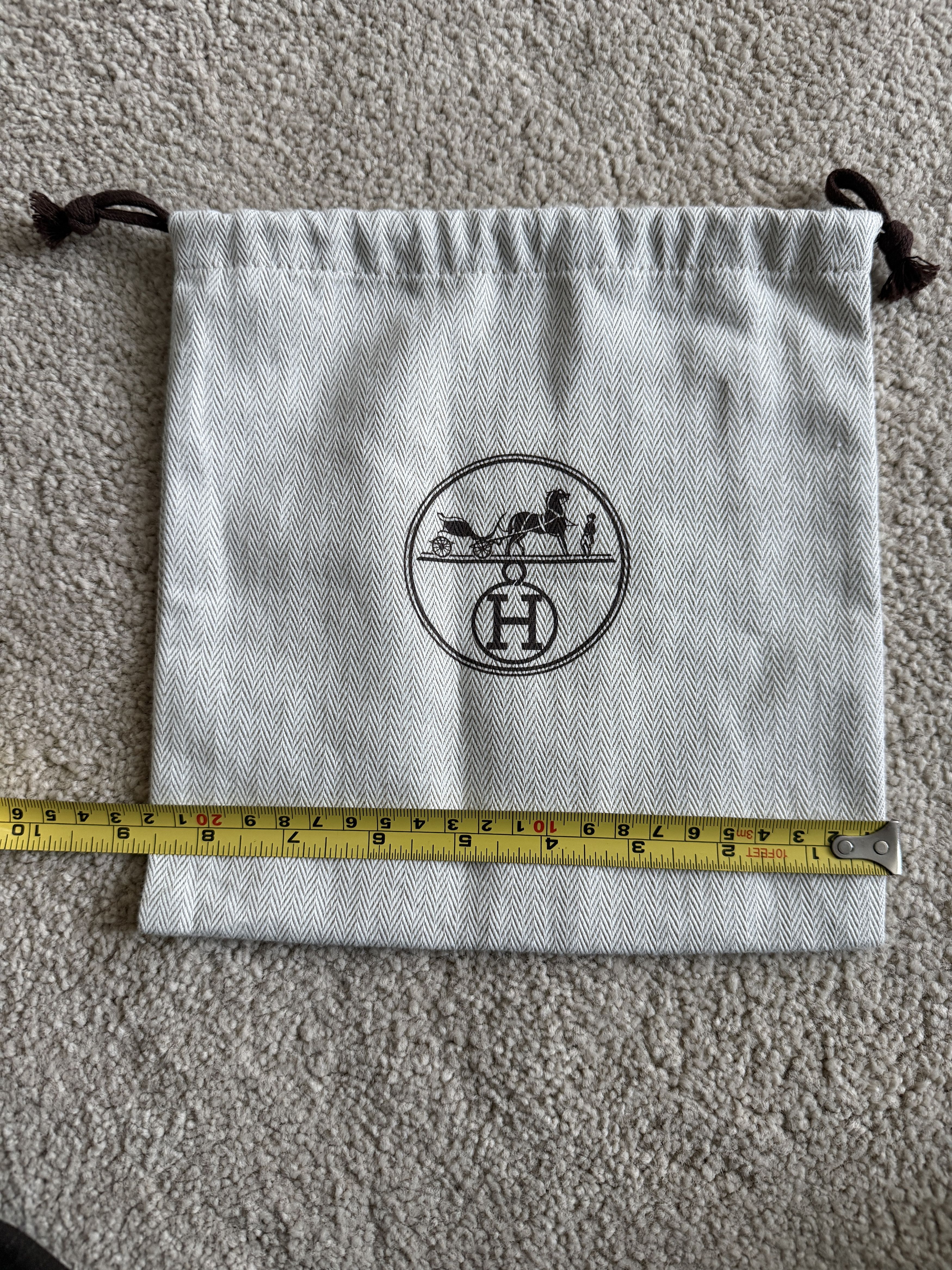 Hermes Authentic Hermes Herringbone Tweed Drawstring Storage Size ONE SIZE - 2 Thumbnail
