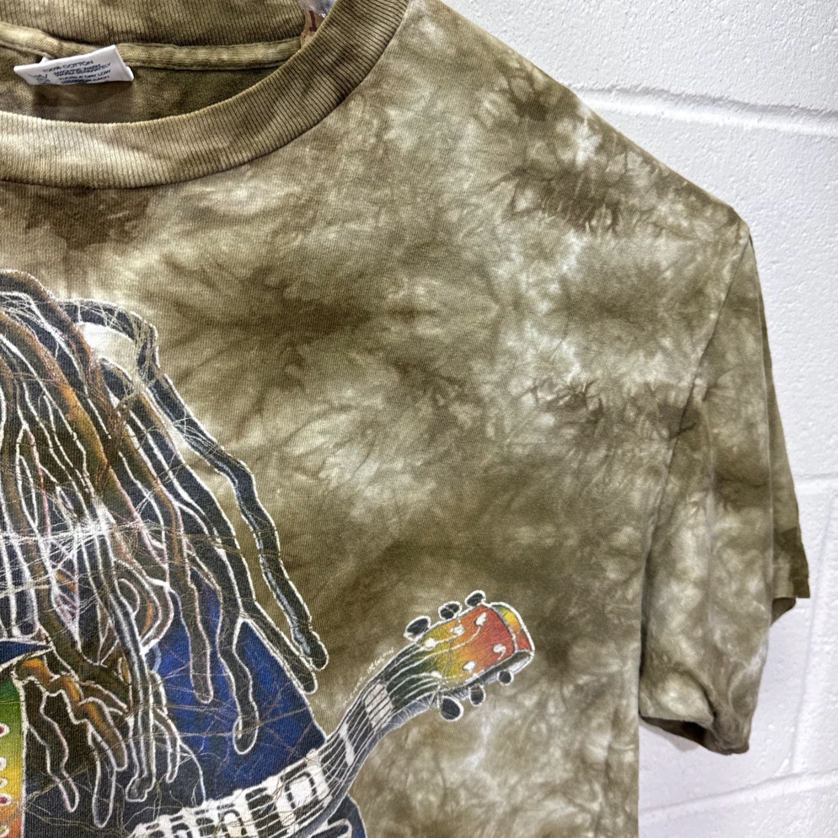 Delta VINTAGE Bob Marley T-Shirt Men Large Cotton Graphic Print 90s Reggae Music Hawaii Size US L / EU 52-54 / 3 - 7 Thumbnail