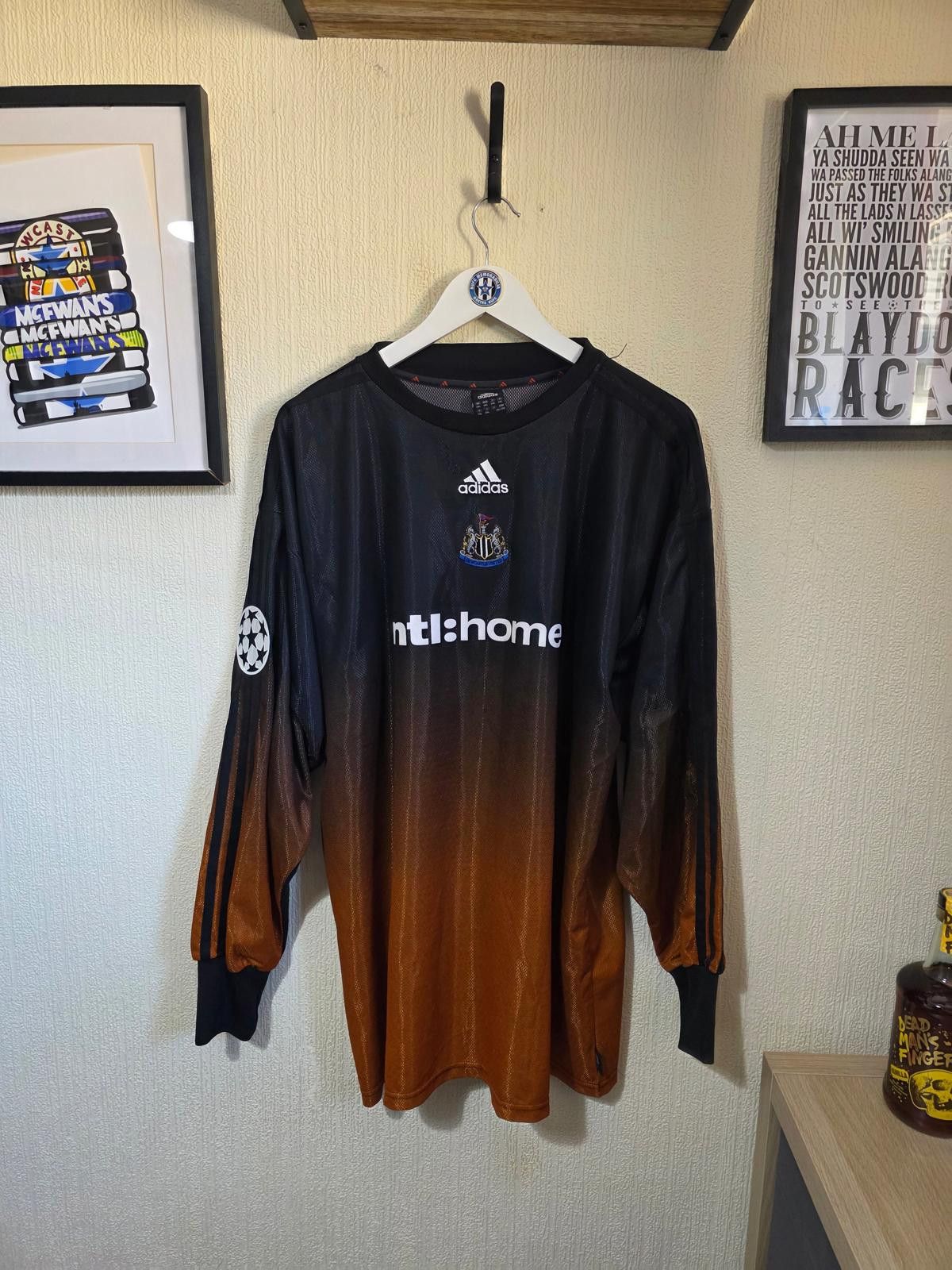 Adidas Newcastle United 2002/03 Adidas Keeper shirt, #1 GIVEN - XXL Size US XXL / EU 58 / 5 - 2 Thumbnail