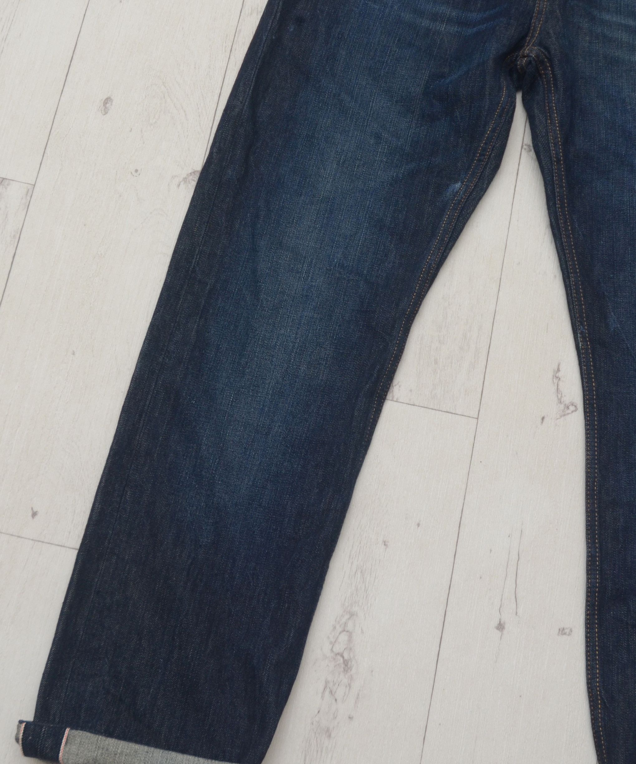 Japanese Brand Colins Dark Blue Selvedge Spellbound Denim Jeans 31x30 Size US 31 - 4 Thumbnail