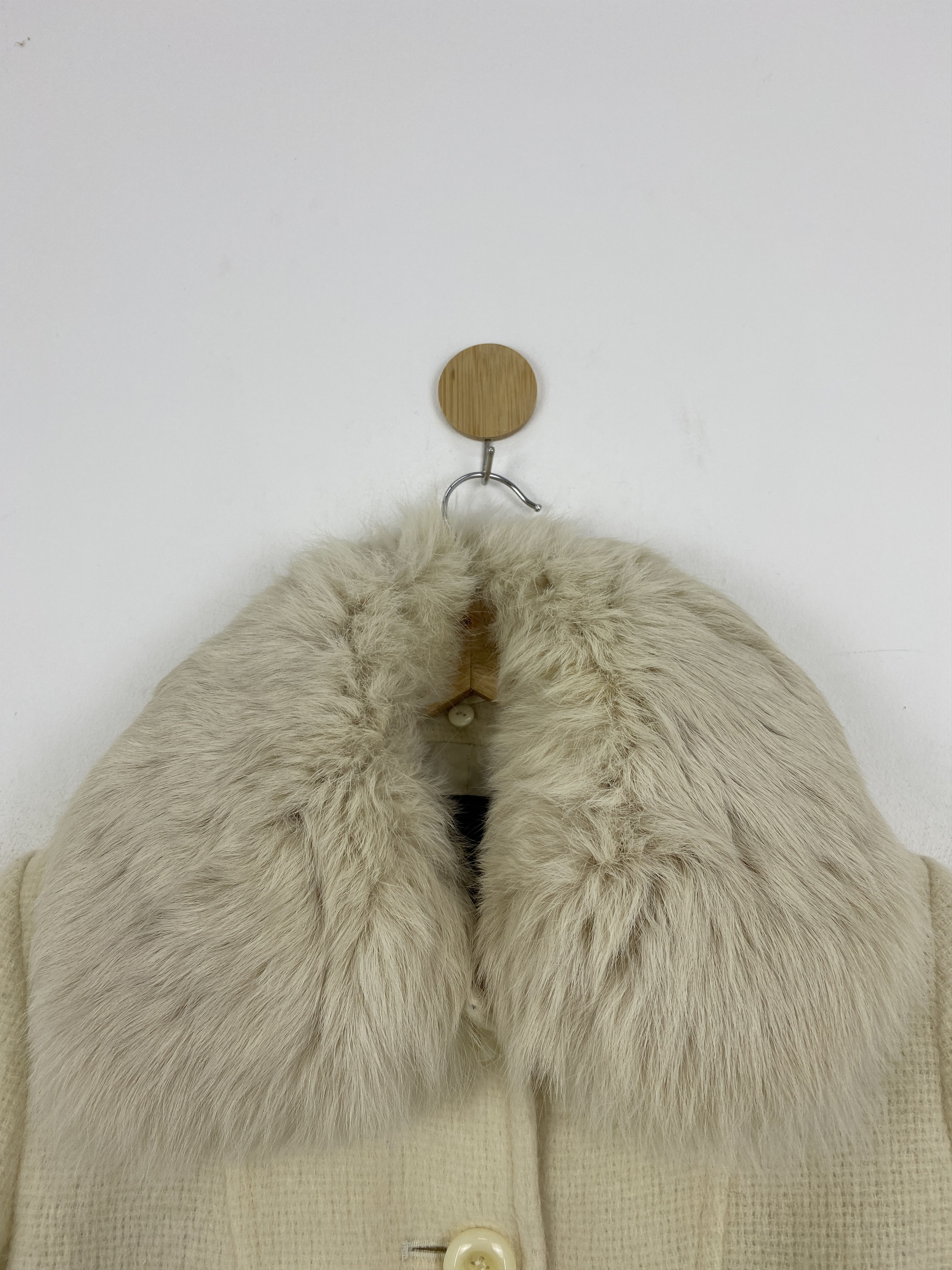 If Six Was Nine Vtg Japan Brand Stacy Ivan Coat Real Fur Collar Coat JA0071 Size S / US 4 / IT 40 - 10 Thumbnail