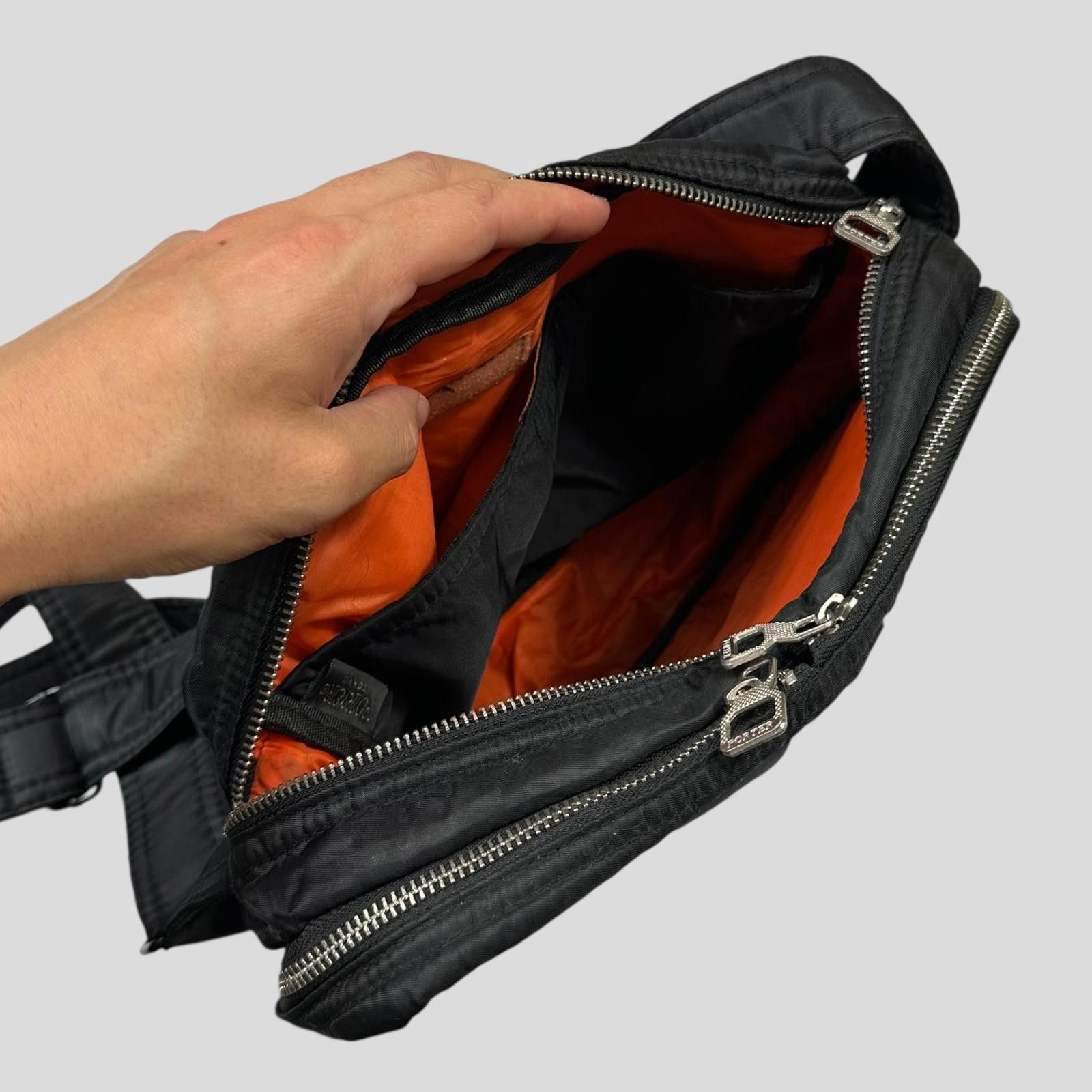 Porter Porter 00’s Black Nylon Tanker Multipocket Crossbody Bag Size ONE SIZE - 9 Thumbnail