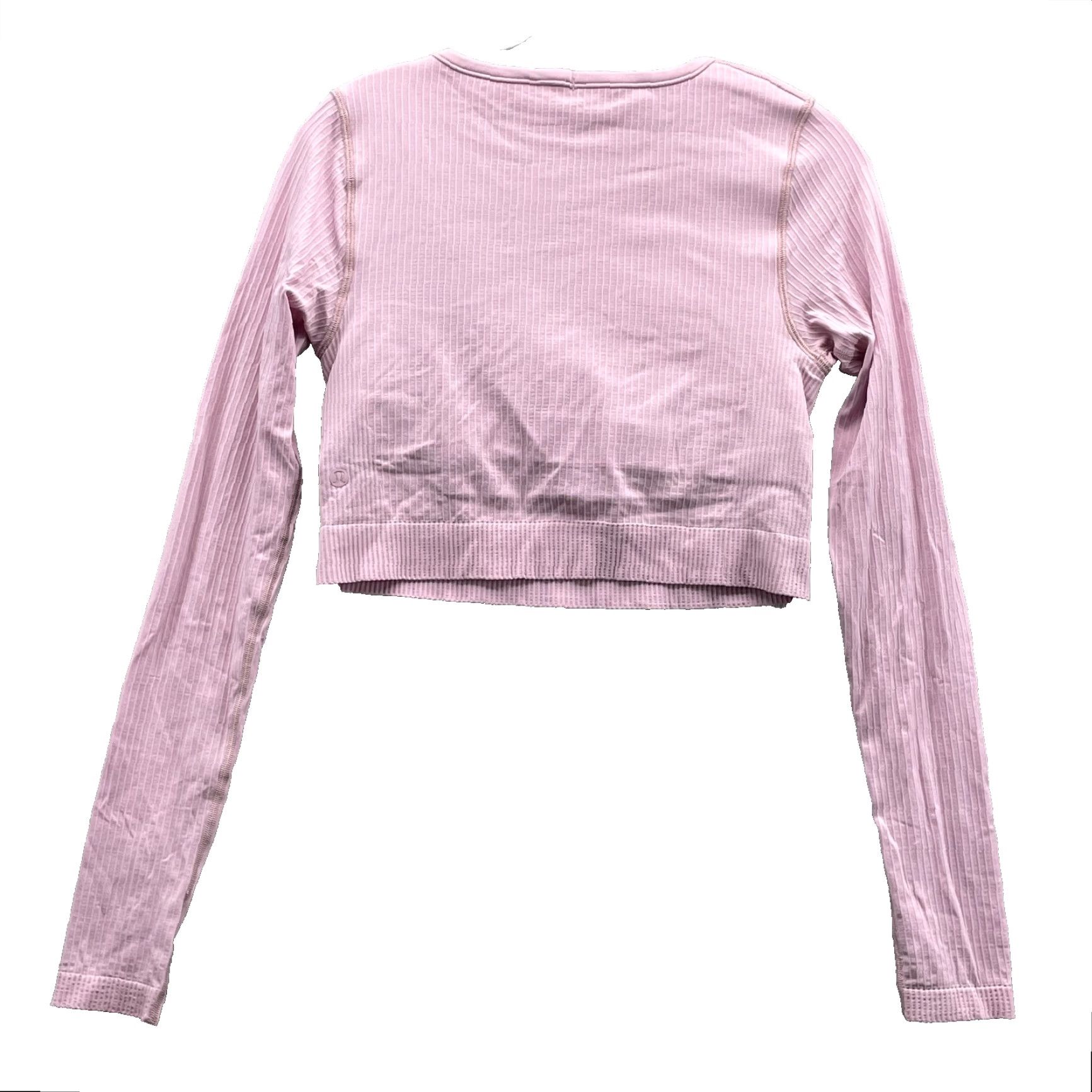 Lululemon Lululemon Crop Women 8 Pink Built in Bra Ribbed Athletic Lined Workout Gorp Size M / US 6-8 / IT 42-44 - 2 Thumbnail