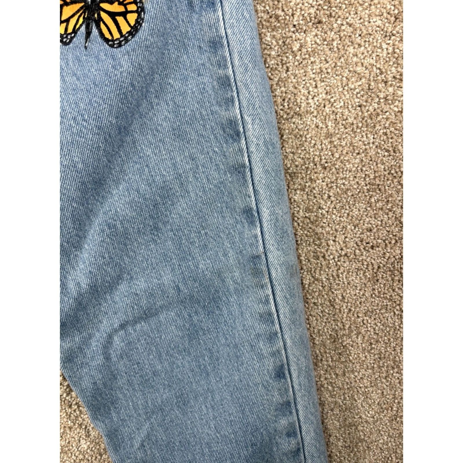 Vintage VINTAGE Austin Clothing Jeans Butterfly Straight Leg Mid-Rise Size 4M Womens Blue 5-Pocket Denim Mid 1990s 2000s Yes Size 27" / US 4 / IT 40 - 4 Thumbnail