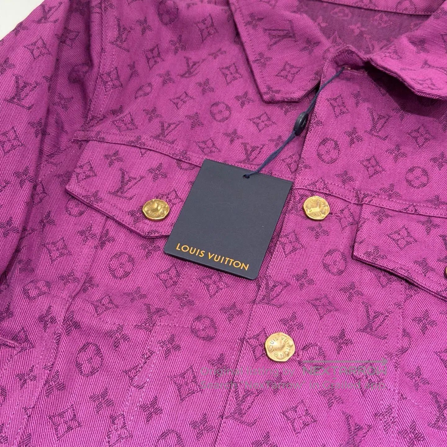 Louis Vuitton Louis Vuitton Purple Logo Denim Jacket. Size US S / EU 44-46 / 1 - 4 Thumbnail