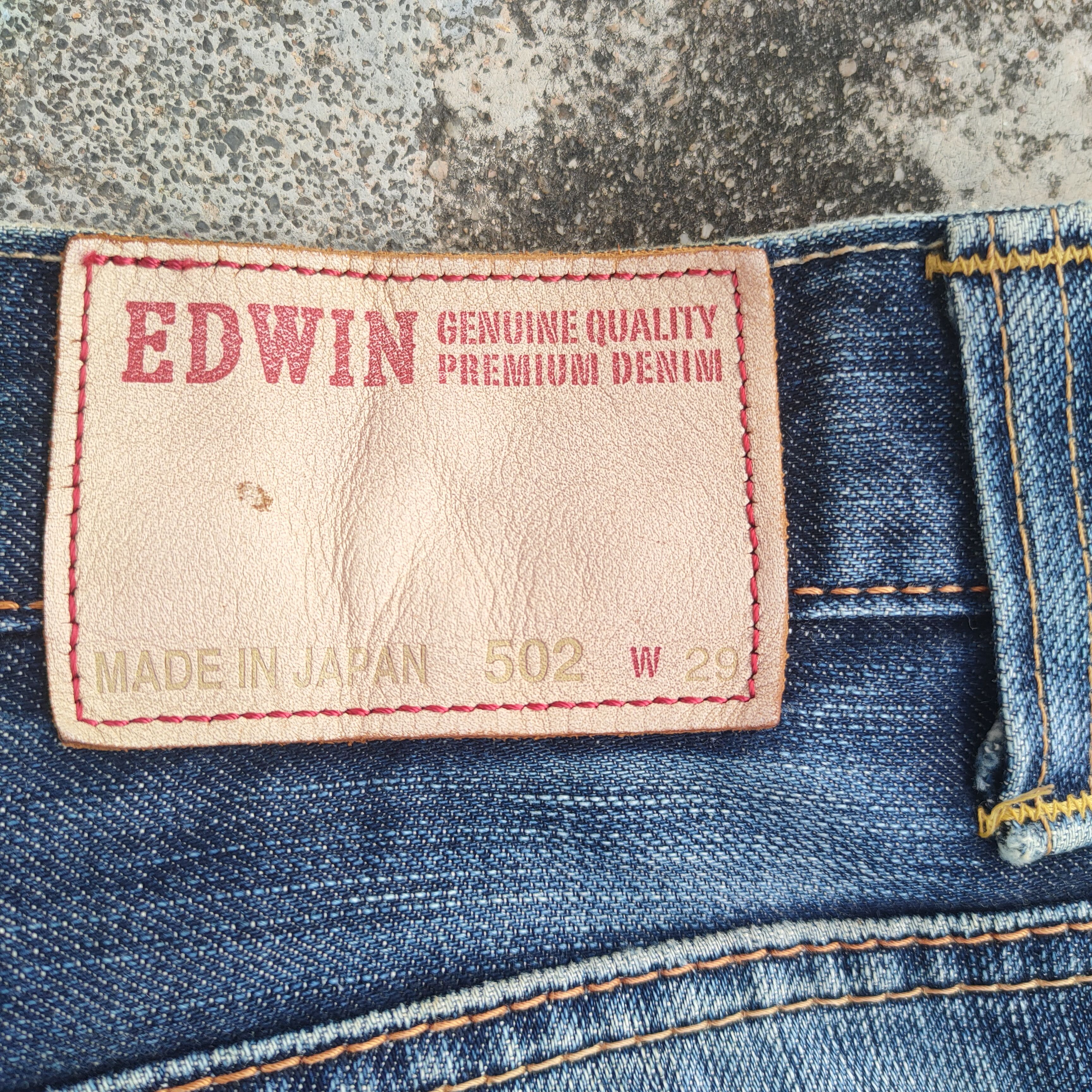 Edwin VINTAGE EDWIN JAPAN FADED RIPPED JEANS DENIM PANTS Size US 31 - 12 Thumbnail