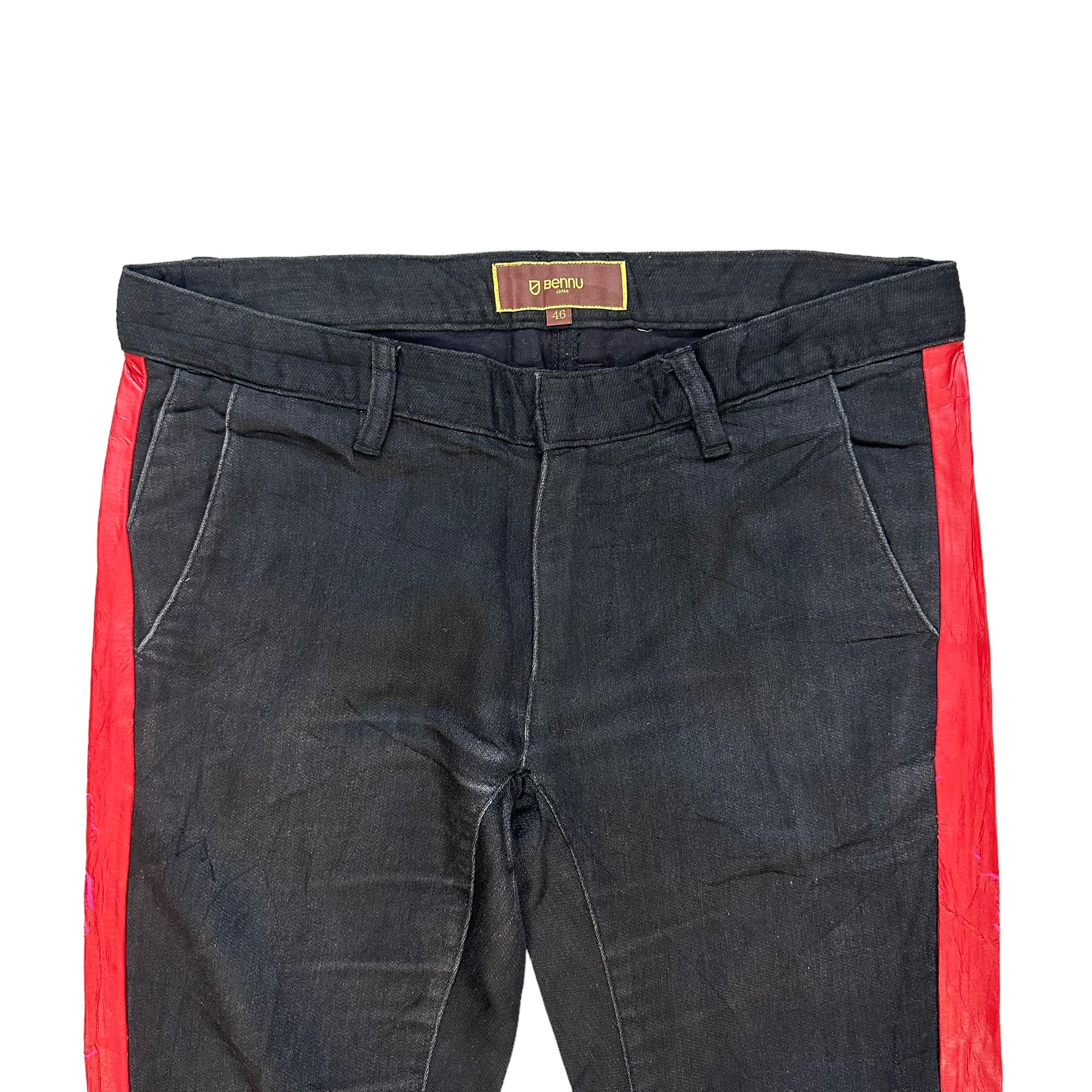 Japanese Brand BENNU JAPAN RED LINE SKINNY FIT PANT #7905-189 Size US 32 / EU 48 - 3 Thumbnail