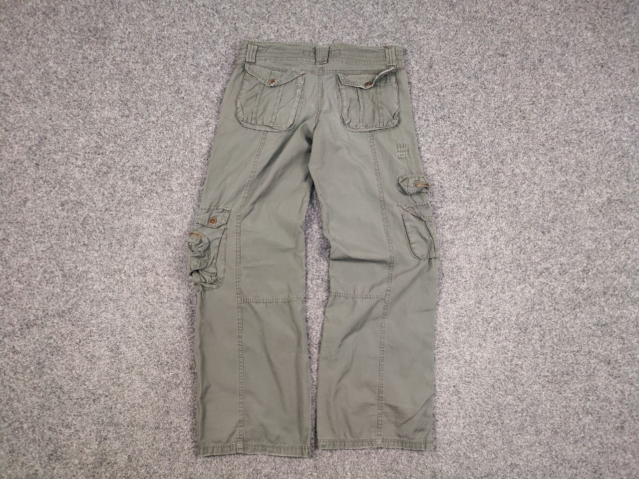 Japanese Brand Vintage 90's Japanese Style Baggy Cargo Military Wmns Pants Size 28" / US 6 / IT 42 - 7 Thumbnail