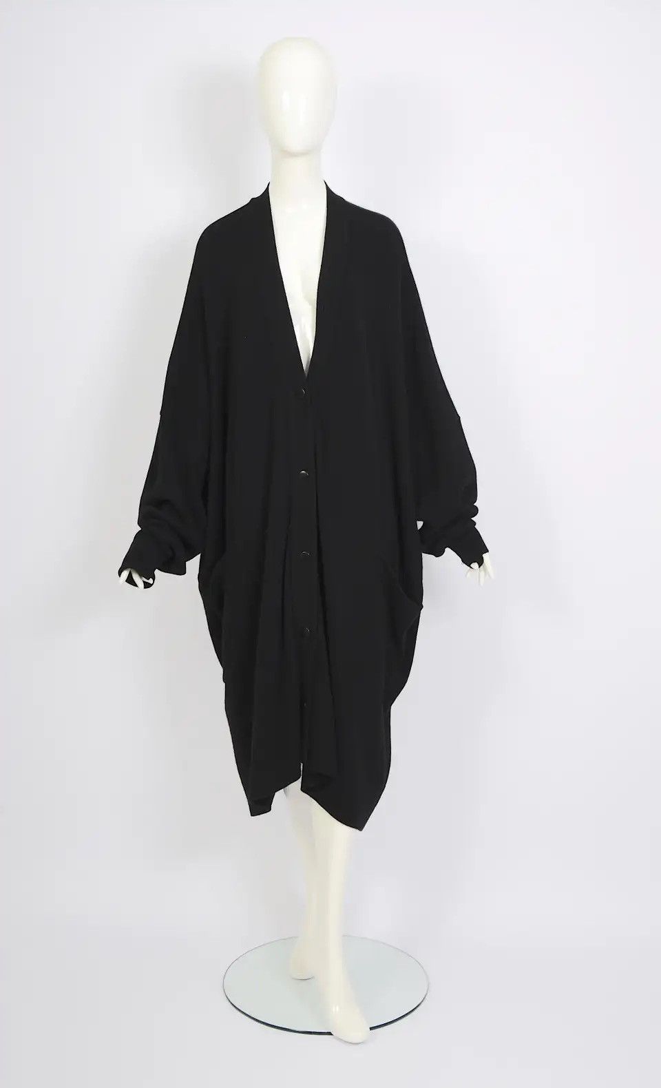 Issey Miyake × Japanese Brand Issey Miyake 1980s archive brush label wool cocoon cardigan Size M / US 6-8 / IT 42-44 - 3 Thumbnail