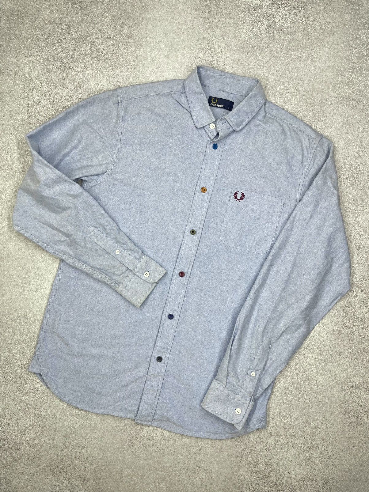 Fred Perry Mens Fred Perry Blue Shirt Size S Size US S / EU 44-46 / 1 - 1 Thumbnail