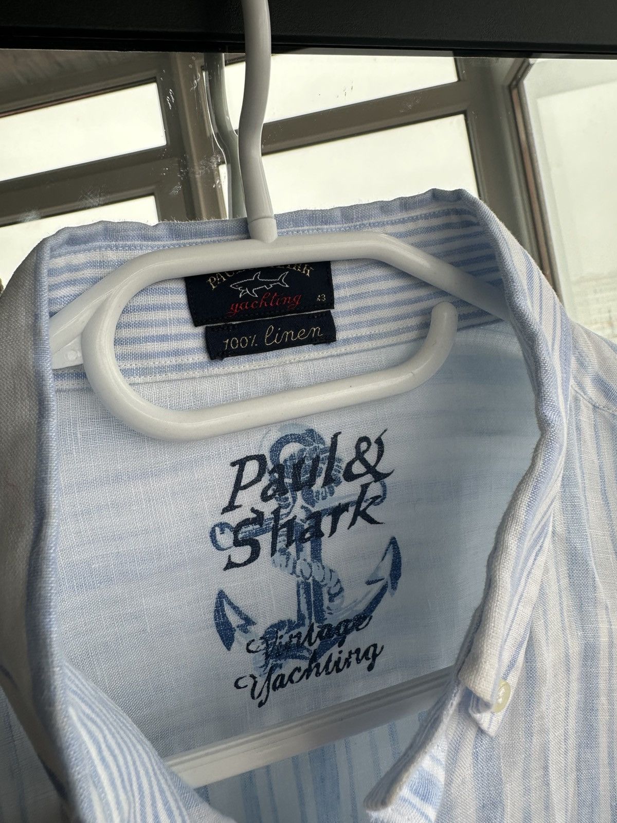 Paul & Shark Paul & Shark Yachting Striped Shirt Blue White Button Down Size US XL / EU 56 / 4 - 7 Thumbnail