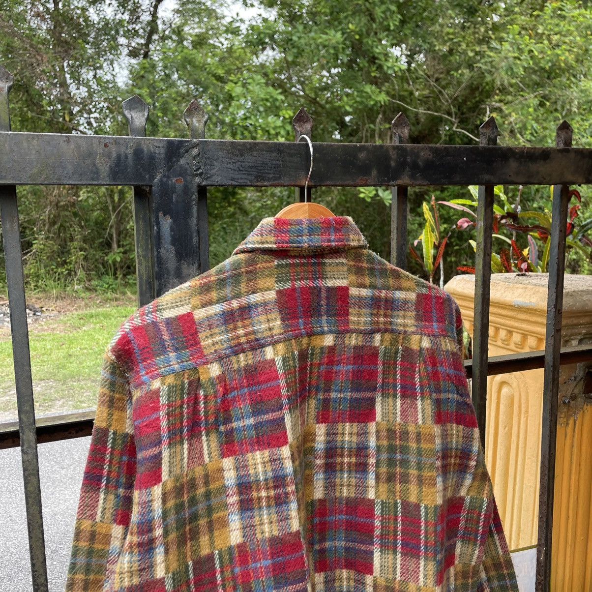 Japanese Brand × Vintage 🔥🇯🇵Paradise Retro Checkerd Western Wool Flannel Jacket Size US M / EU 48-50 / 2 - 3 Thumbnail