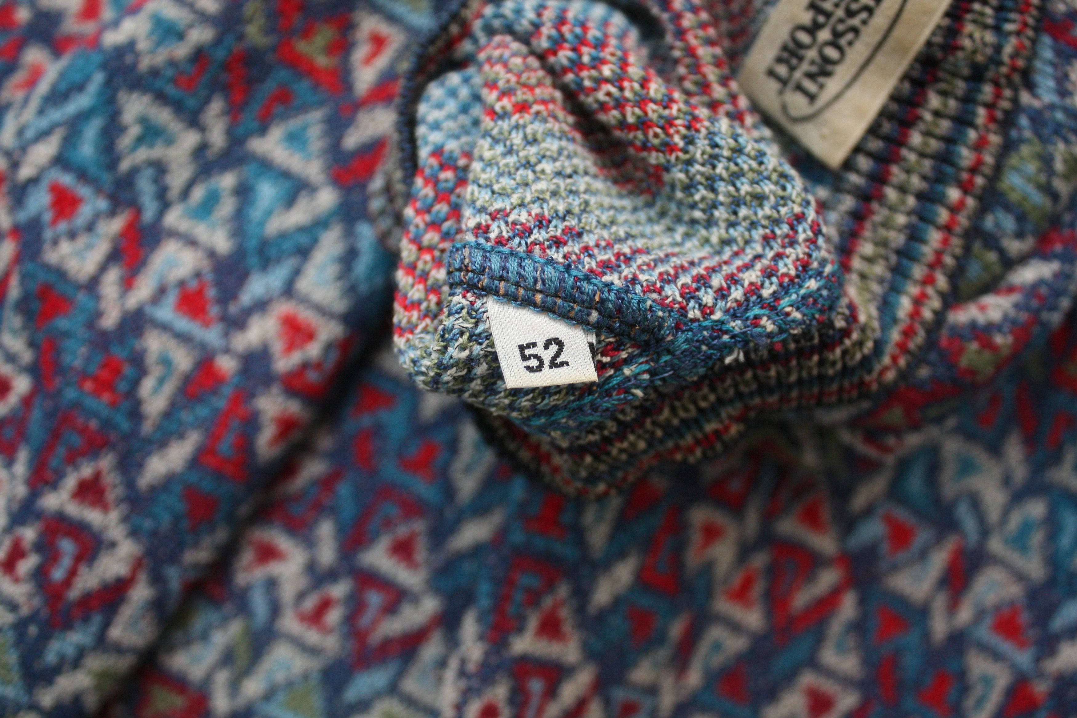 Missoni Missoni Sport Vintage Abstract Knitted Sweater Men's 52 Size US L / EU 52-54 / 3 - 5 Thumbnail
