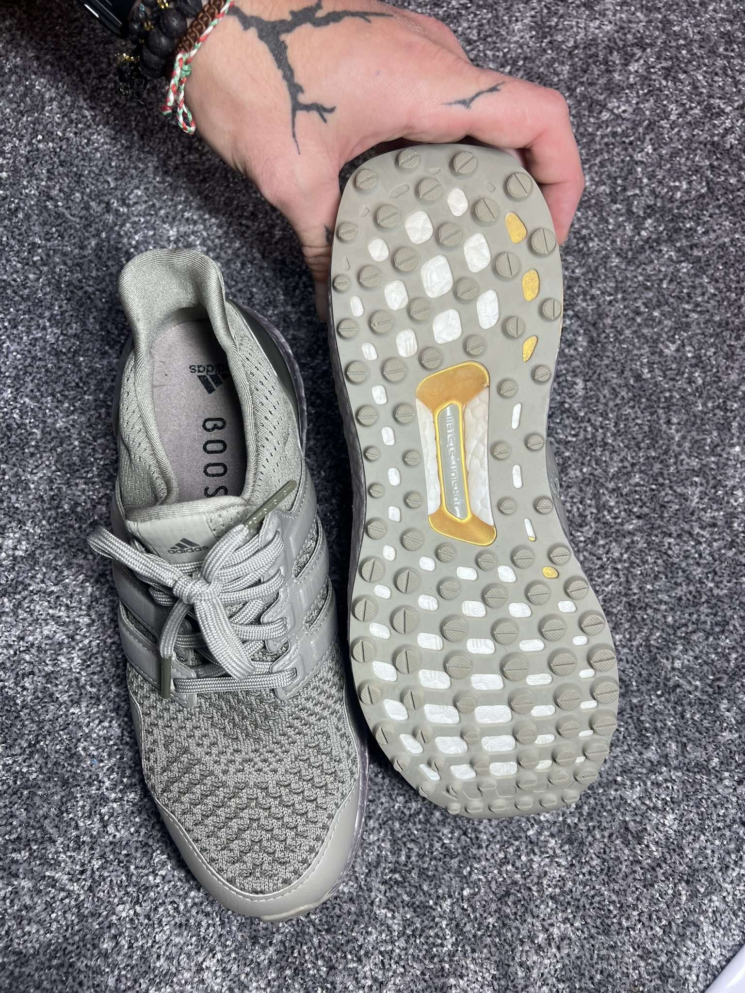 Adidas adidas Ultraboost 1.0 Spikeless Golf Silver Pebble olive Size US 8.5 / IT 38.5 - 5 Thumbnail