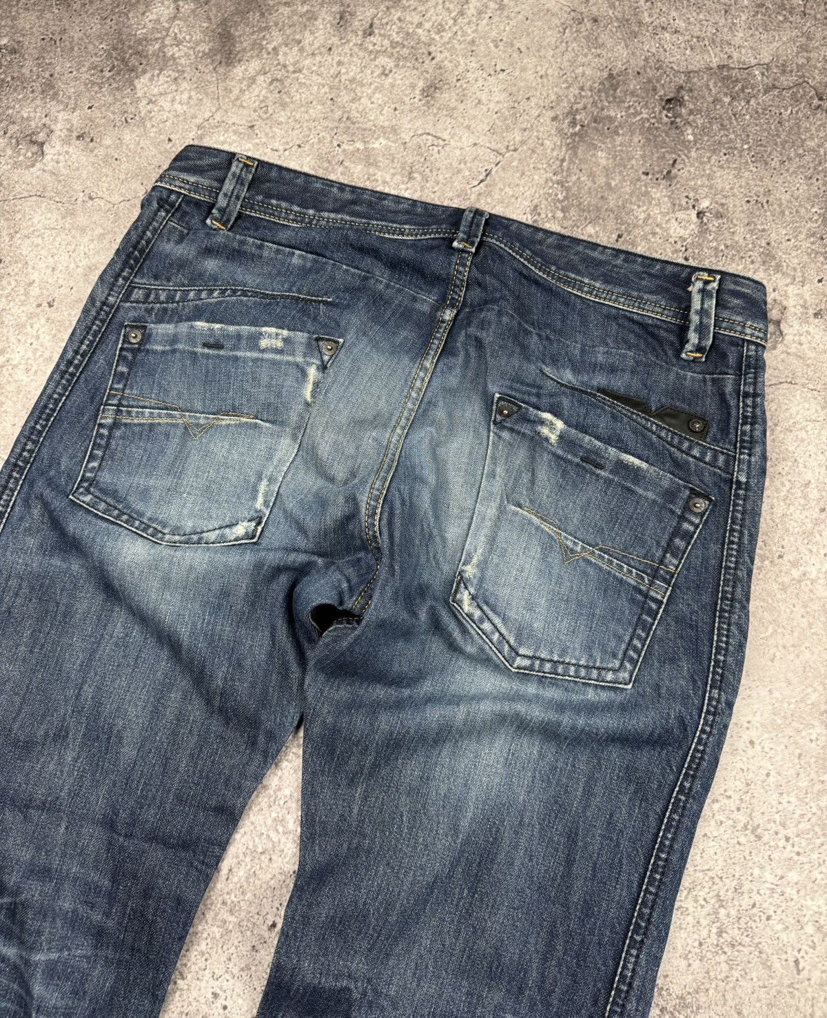Diesel × Vintage CRAZY FLARED DIESEL JEANS If Six Was Nine japanese style Size US 31 - 2 Thumbnail