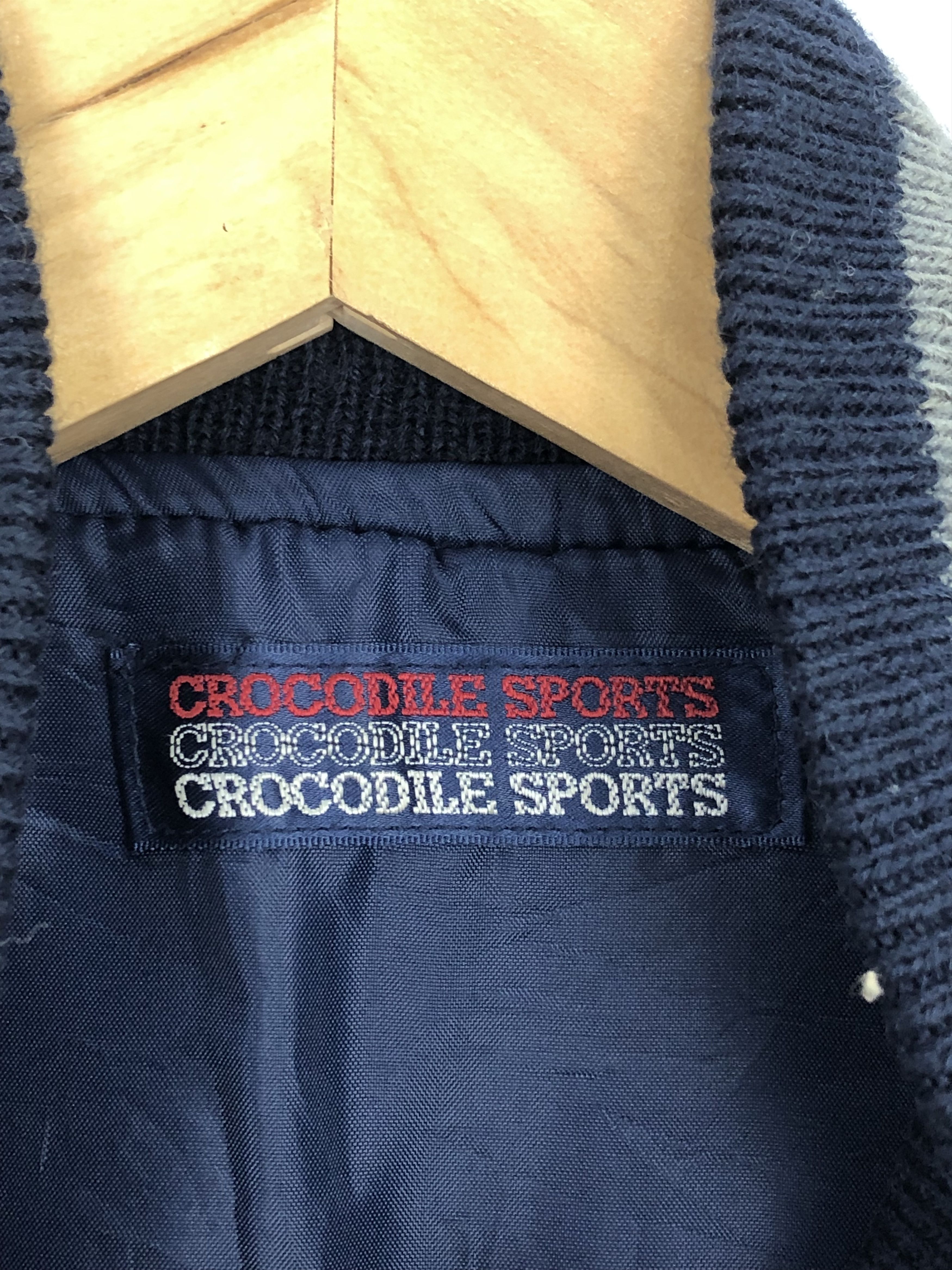 Japanese Brand Vintage Crocodile Wool Varsity Jacket Embroidered Logo V0360 Size US M / EU 48-50 / 2 - 8 Thumbnail