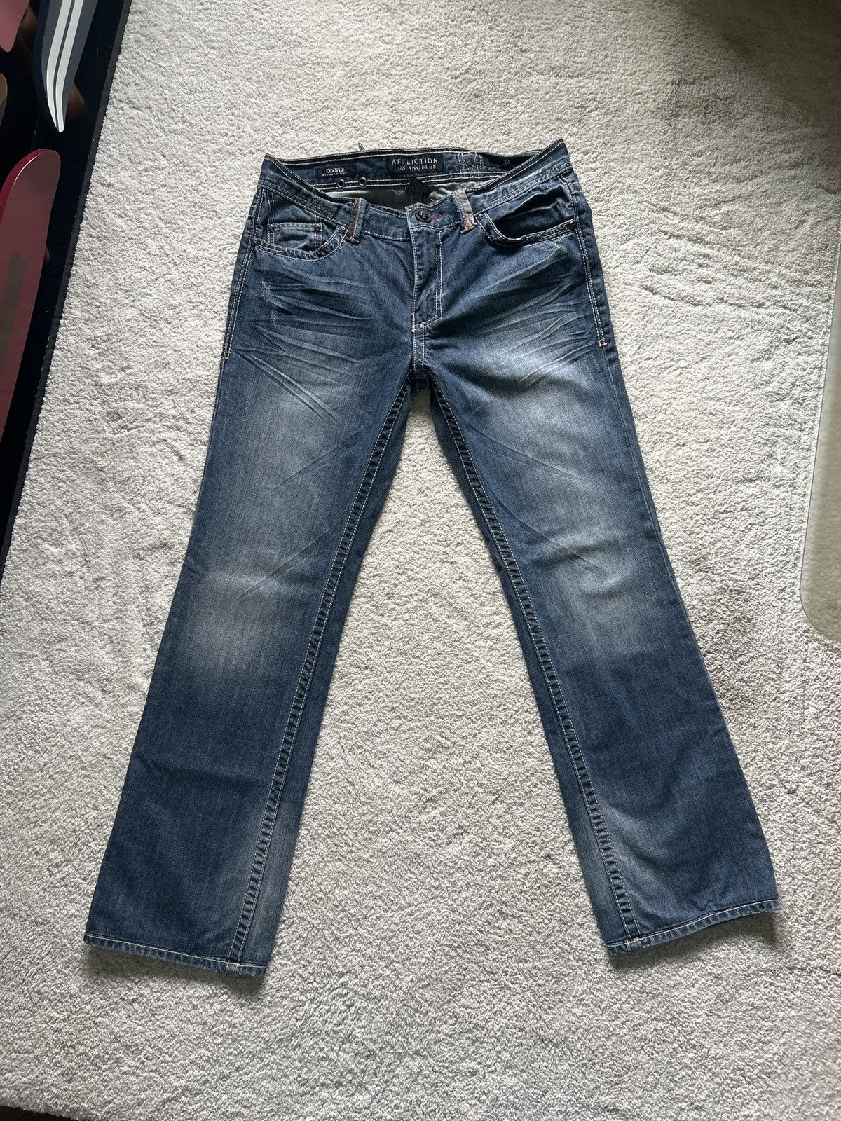 Affliction Black Label Cooper Boot Cut Affliction jeans Size US 34 / EU 50 - 2 Thumbnail