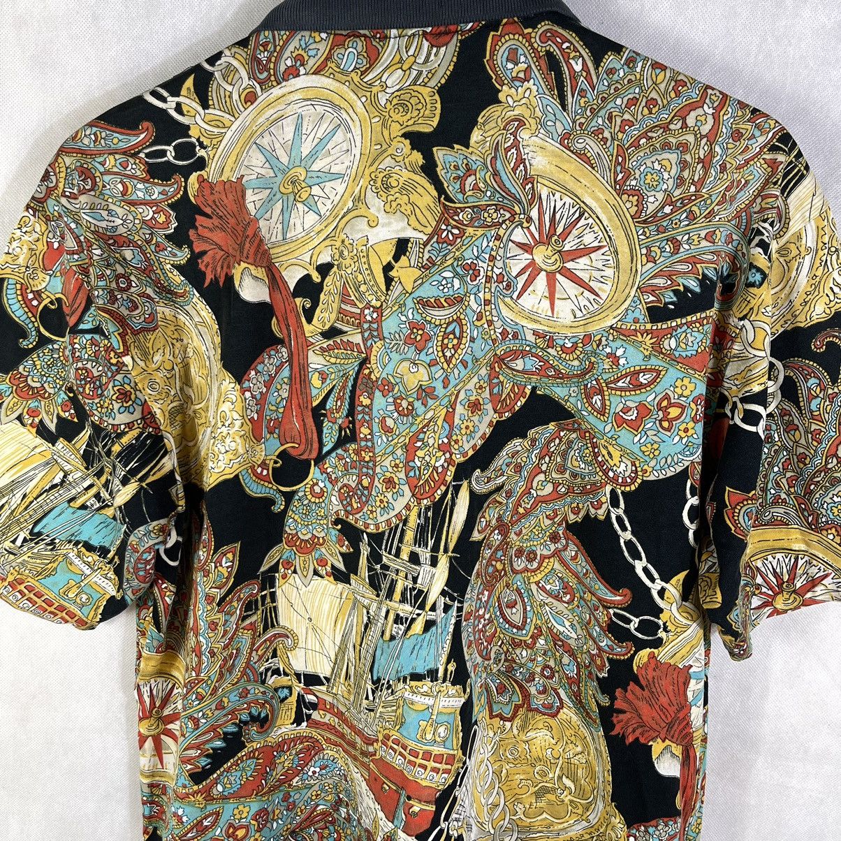 Designer Rare! Vintage Arnold Palmer Baroque Ship Royalty Chain Shirt Size US L / EU 52-54 / 3 - 7 Thumbnail