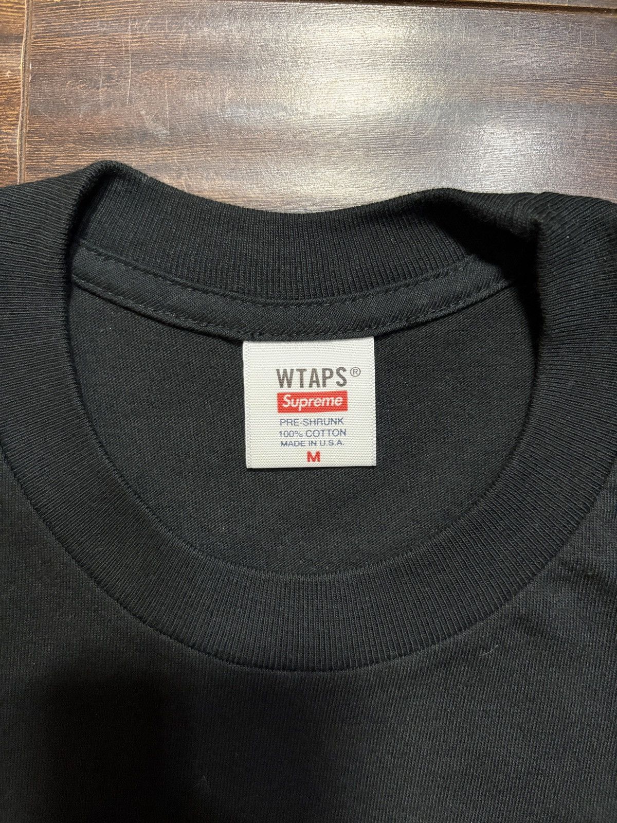 Supreme × Wtaps Supreme x WTAPS Sic'em! Black T-shirt Size US M / EU 48-50 / 2 - 9 Thumbnail